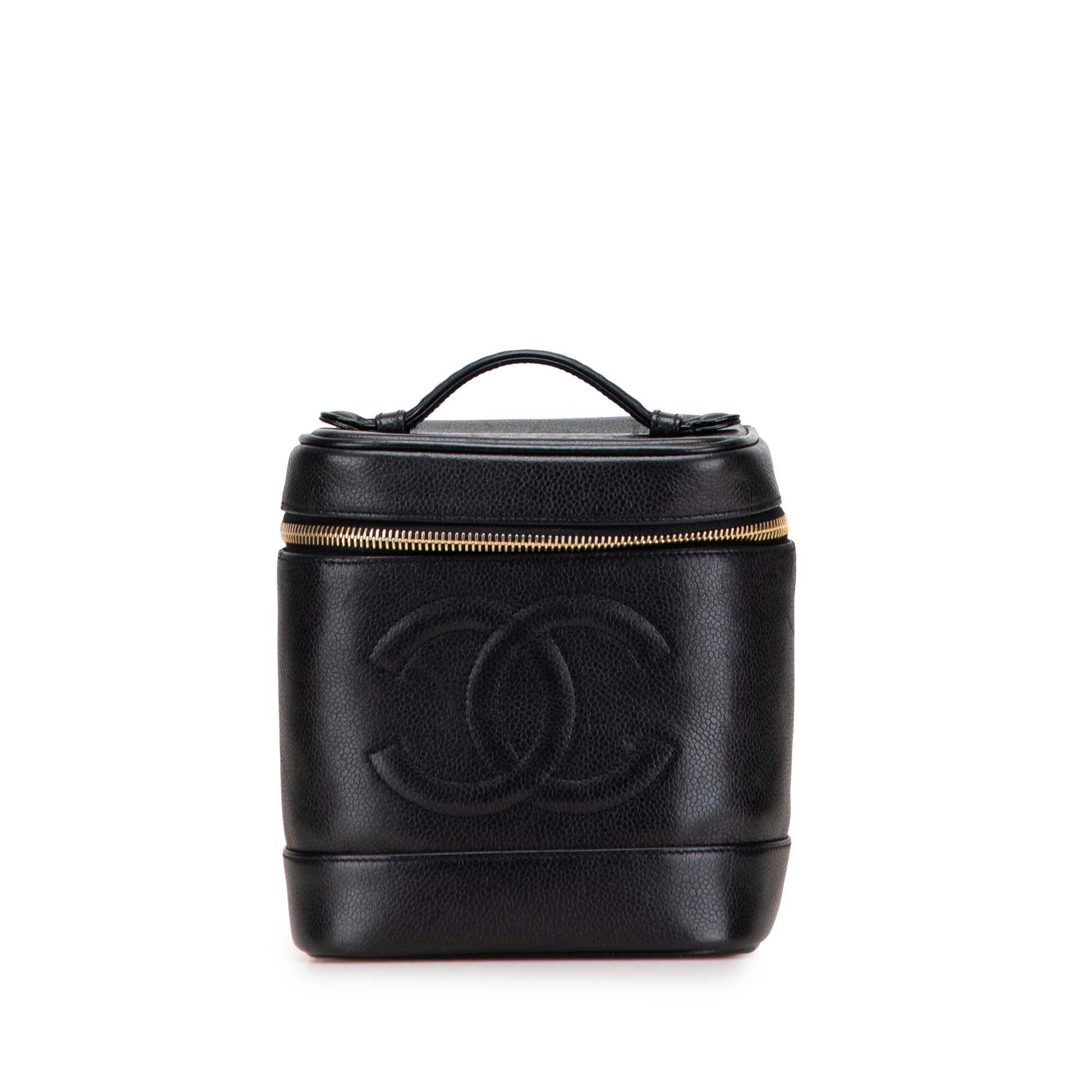 Chanel CC Caviar Vanity Handbag Case 3
