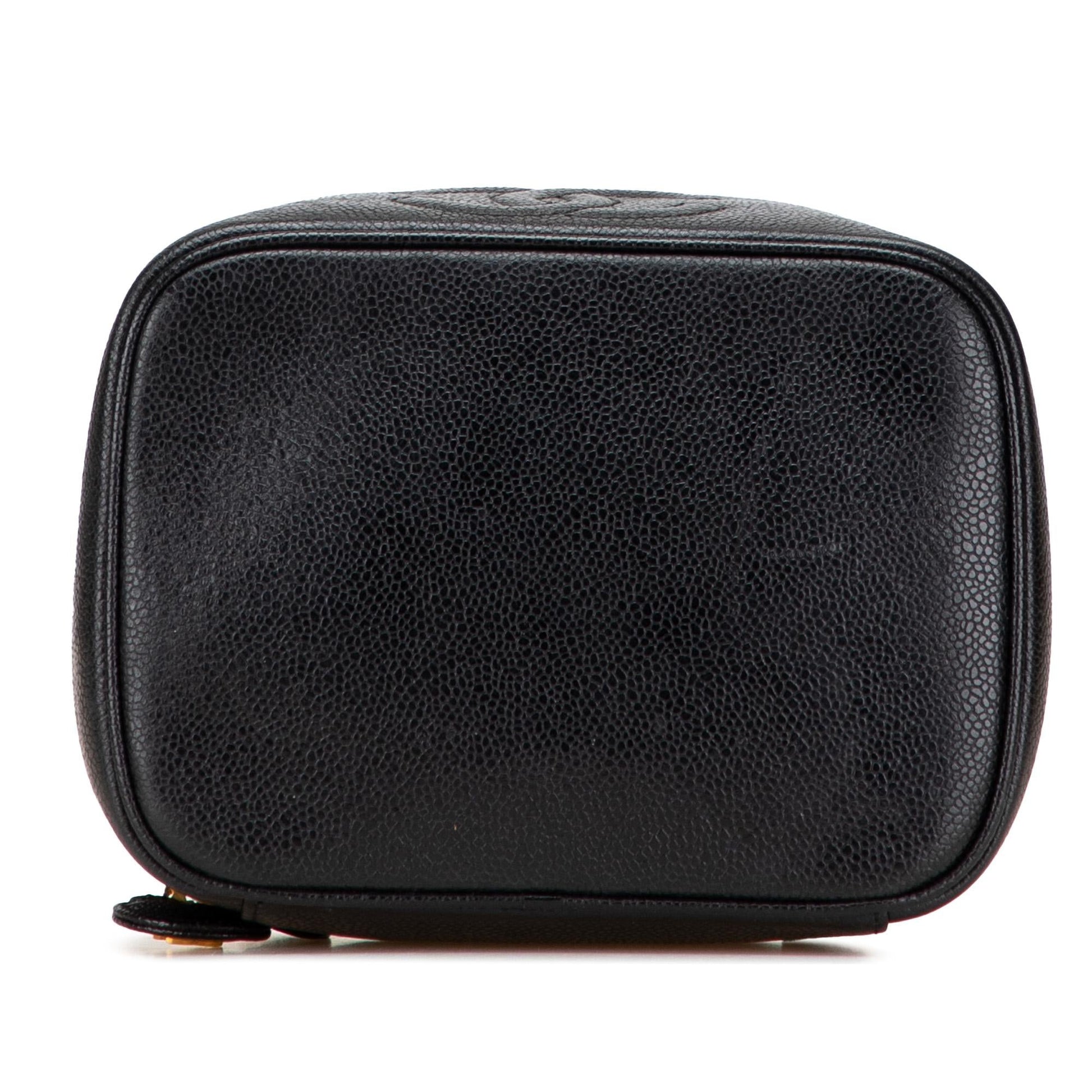 Chanel CC Caviar Vanity Handbag Case 4