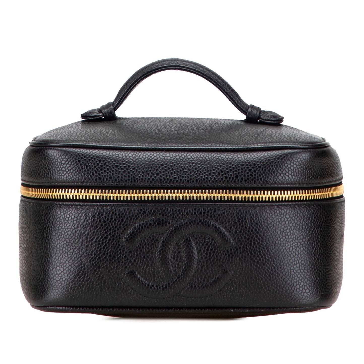 Chanel CC Caviar Vanity Handbag Case 4