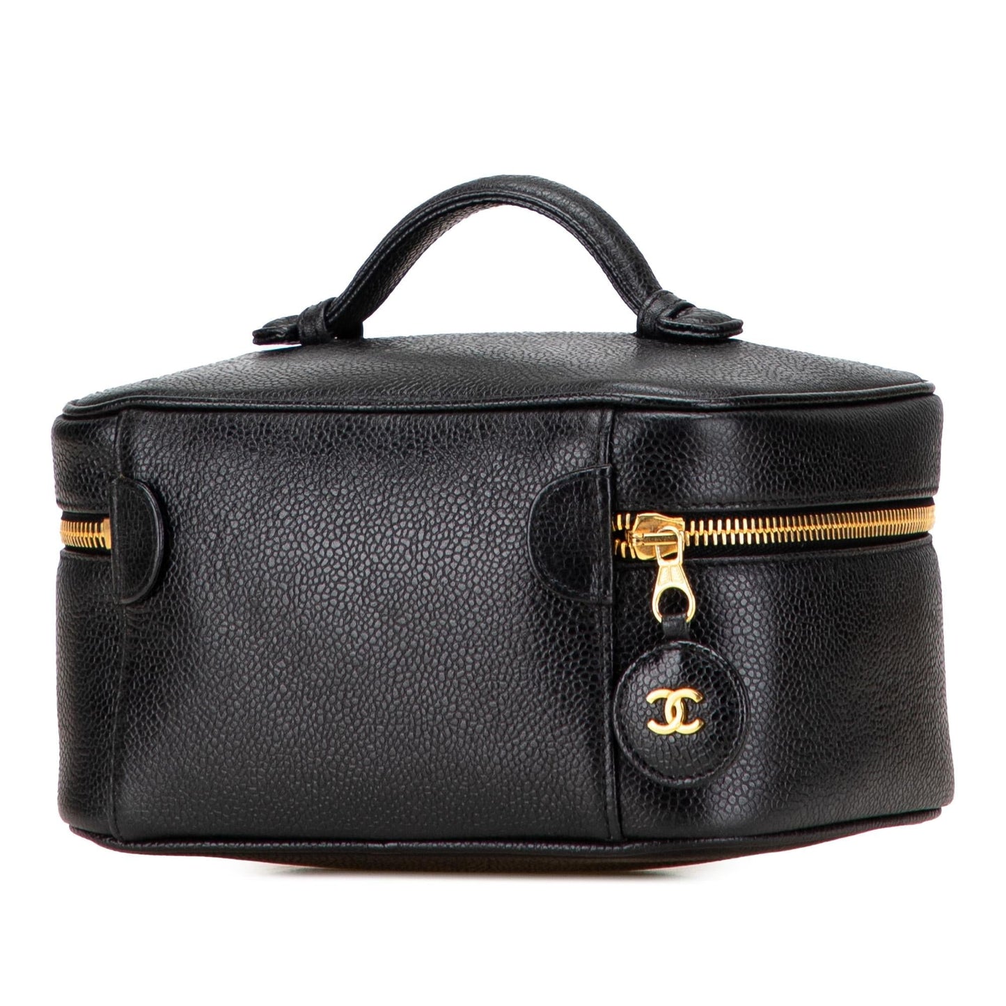 Chanel CC Caviar Vanity Handbag Case 4