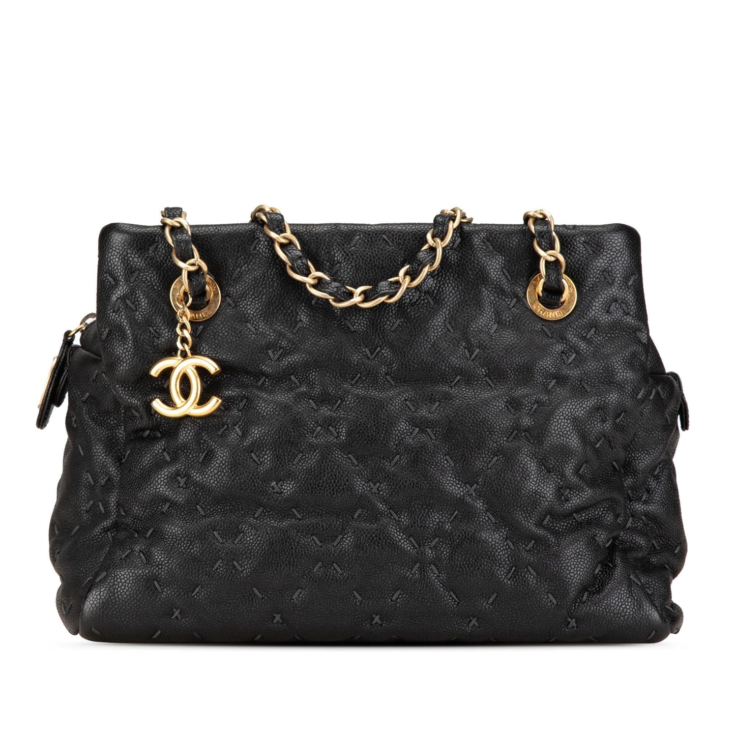 Chanel CC Caviar Wild Stitch Tote Bag