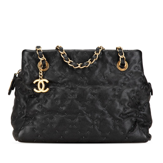 Chanel CC Caviar Wild Stitch Tote Bag