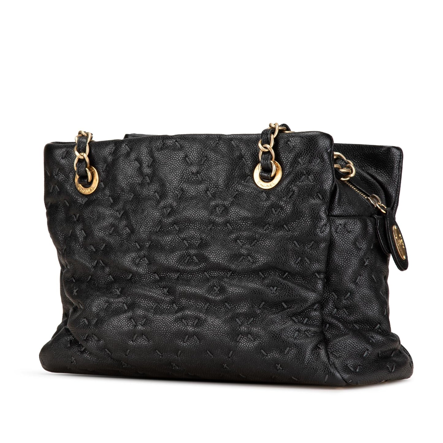 Chanel CC Caviar Wild Stitch Tote Bag