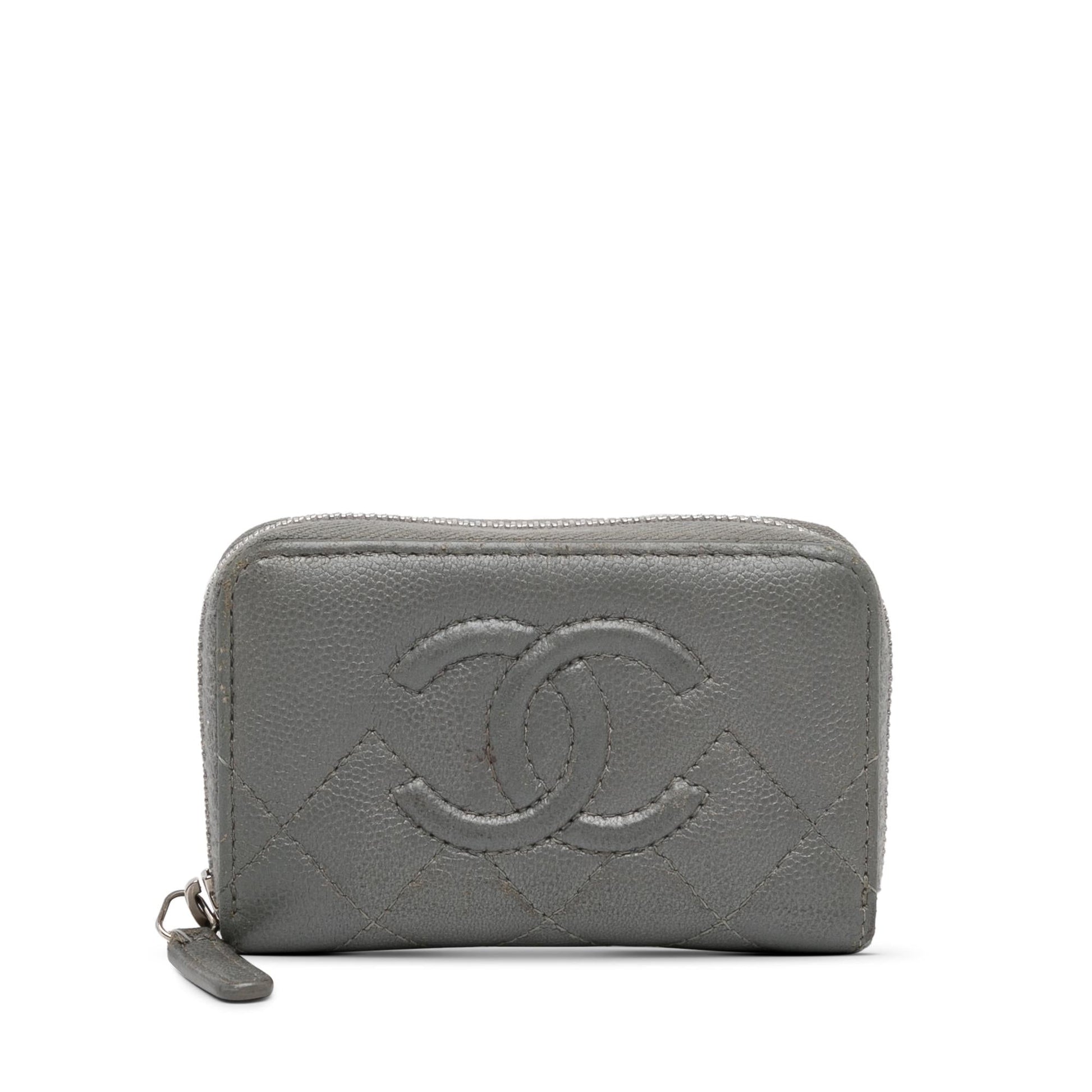 Chanel Cc Caviar Zip Coin Pouch (Shg-Totnzs) Bag