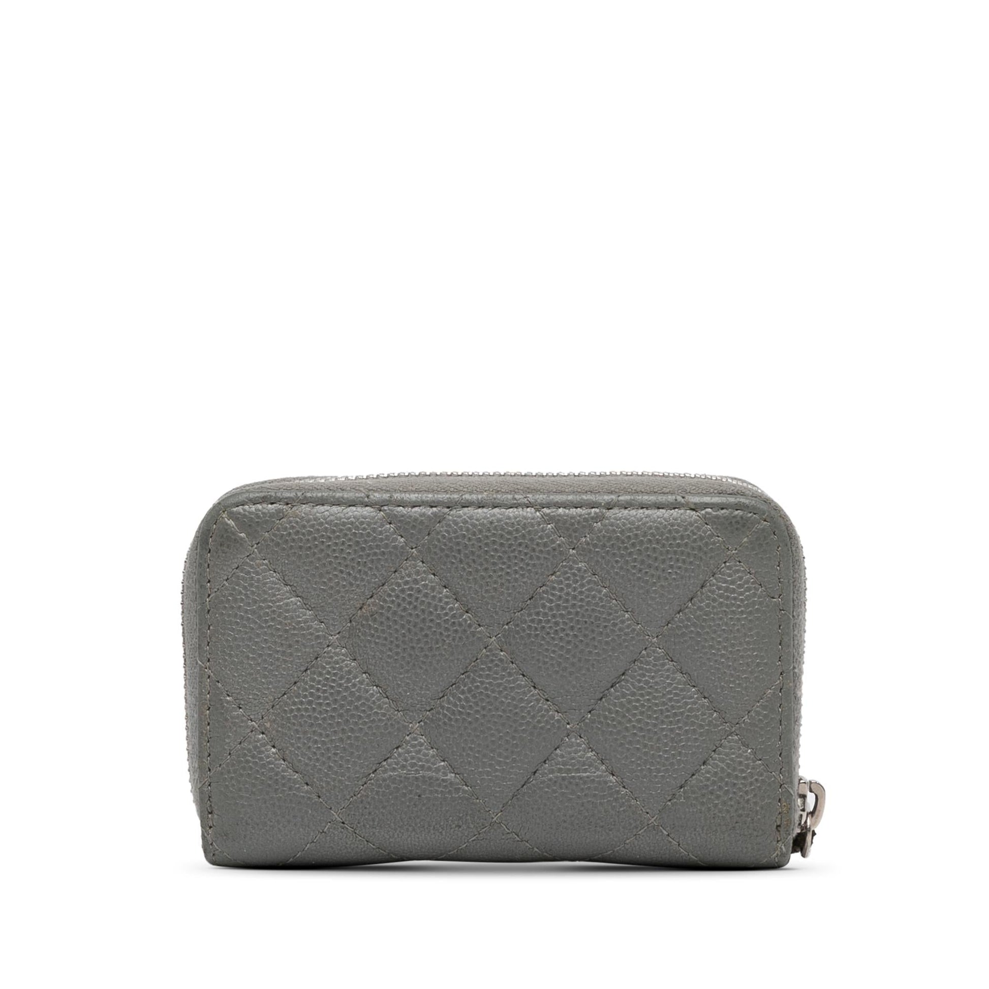 Chanel CC Caviar Zip Coin Handbag