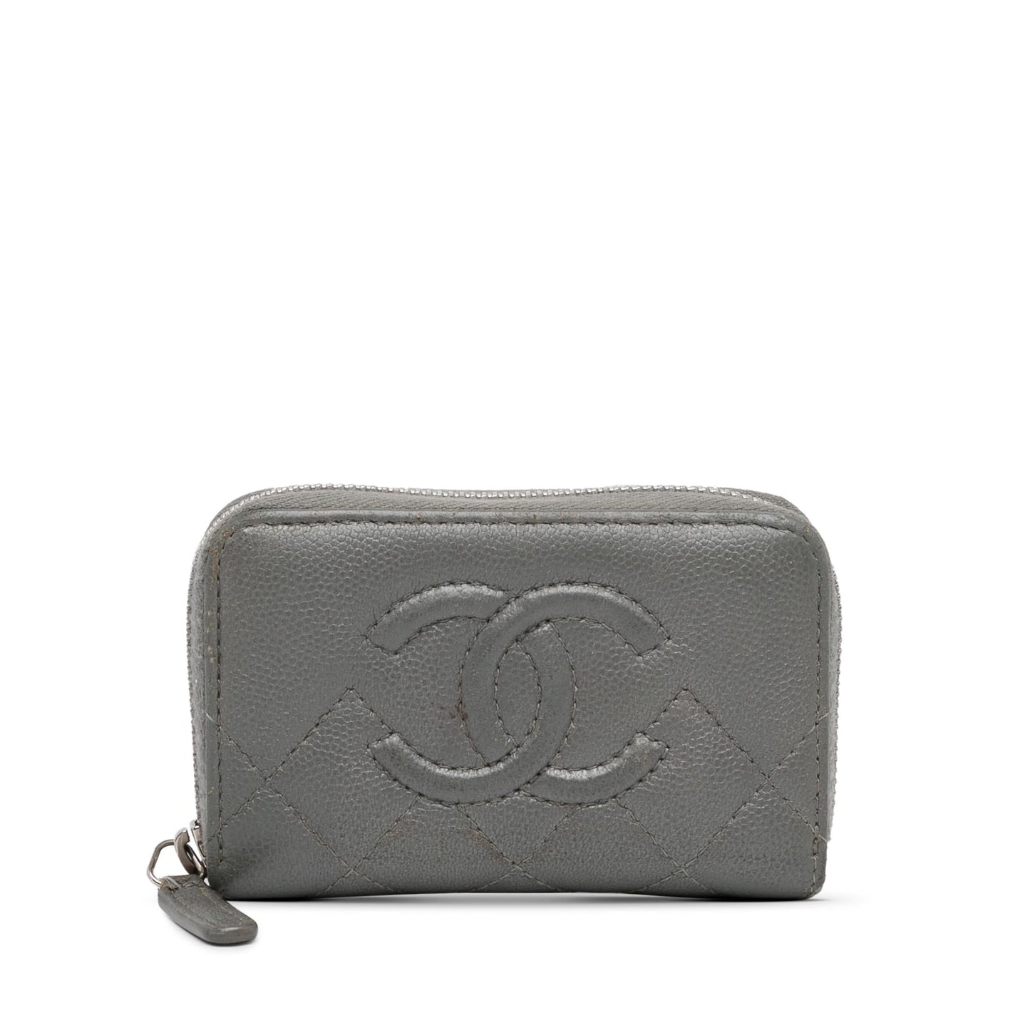 Chanel CC Caviar Zip Coin Handbag
