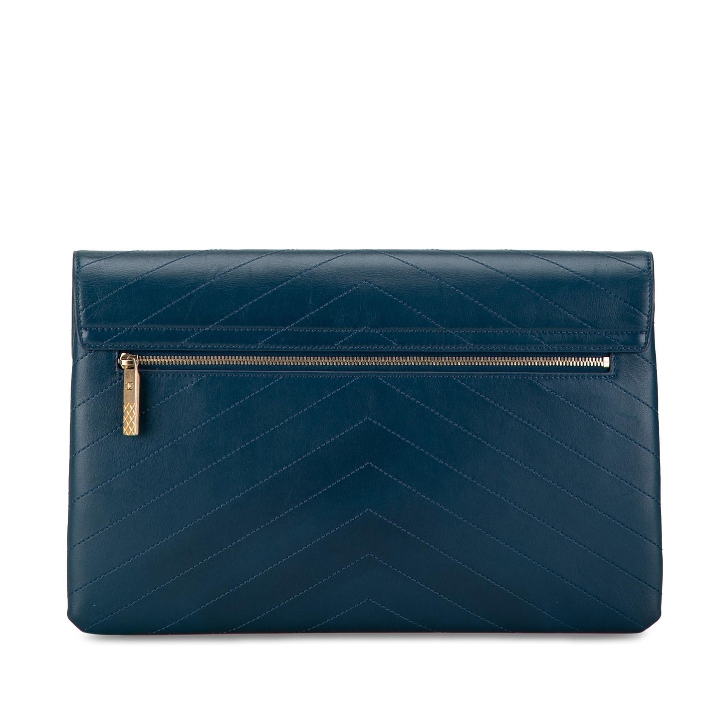 Chanel CC Chevron Calfskin Envelope SHG-Nah7n1 Clutch Bag