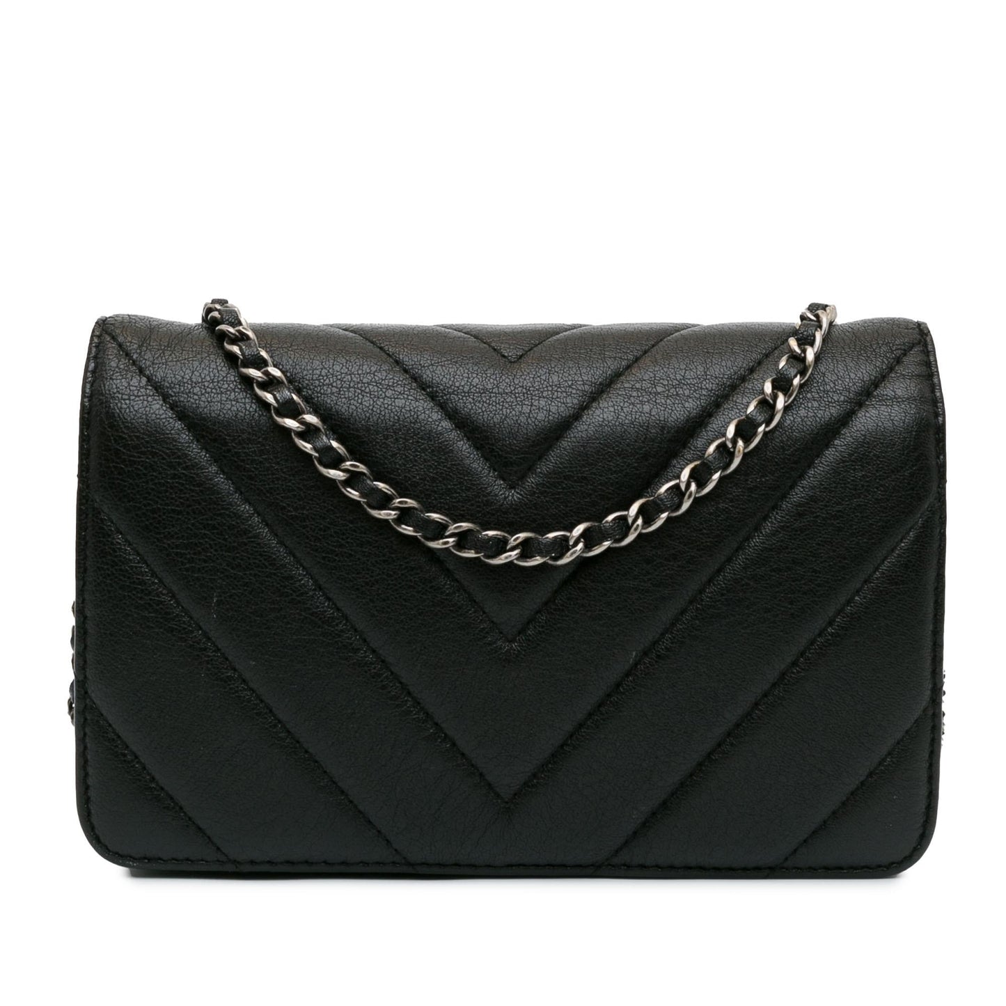 Chanel CC Chevron Calfskin On SHG-Q3rRL6 Wallet Case