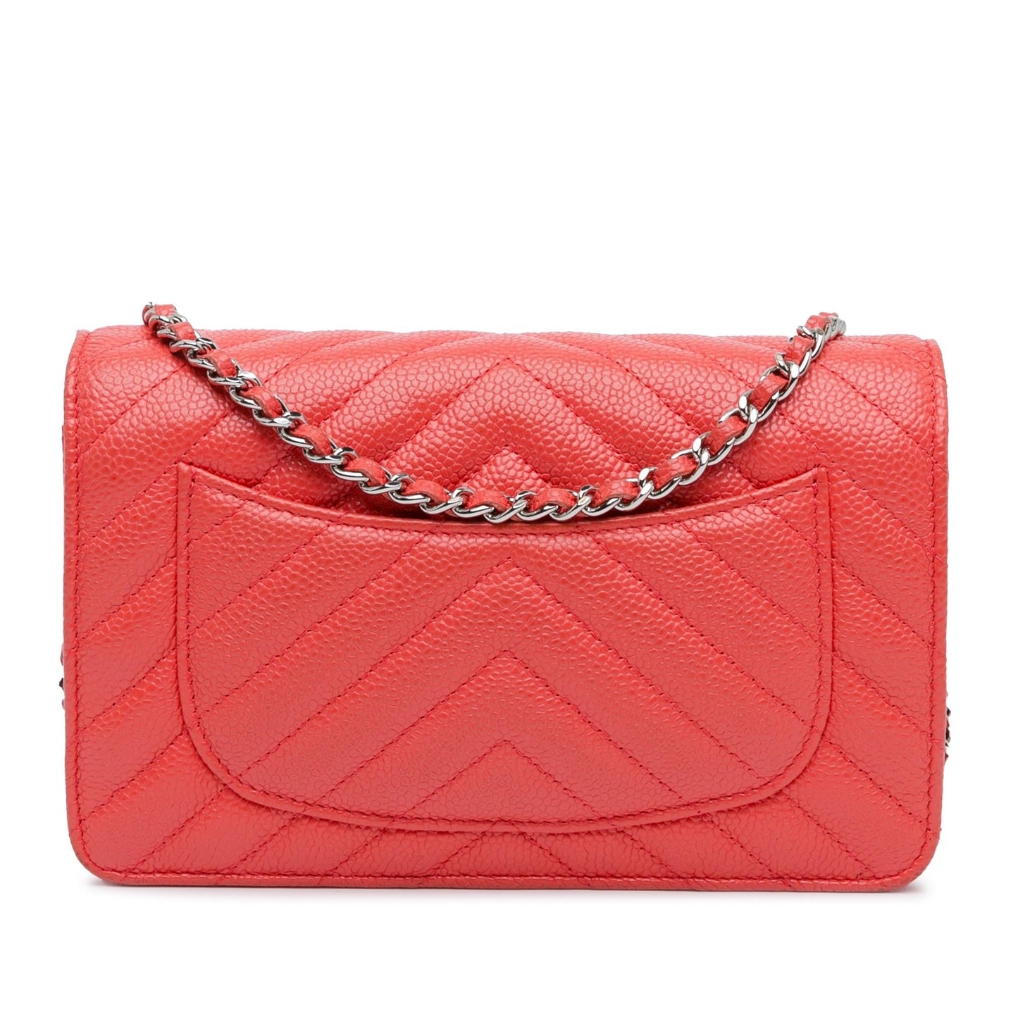 Chanel CC Chevron Caviar On SHG-Z8eO2B Wallet Case