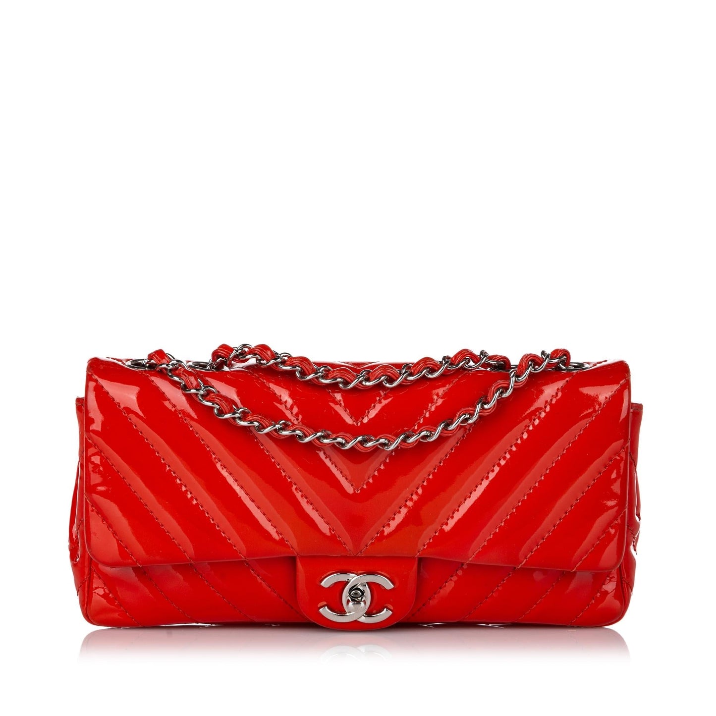 Chanel CC Chevron Classic Single Flap SHG Shoulder Bag