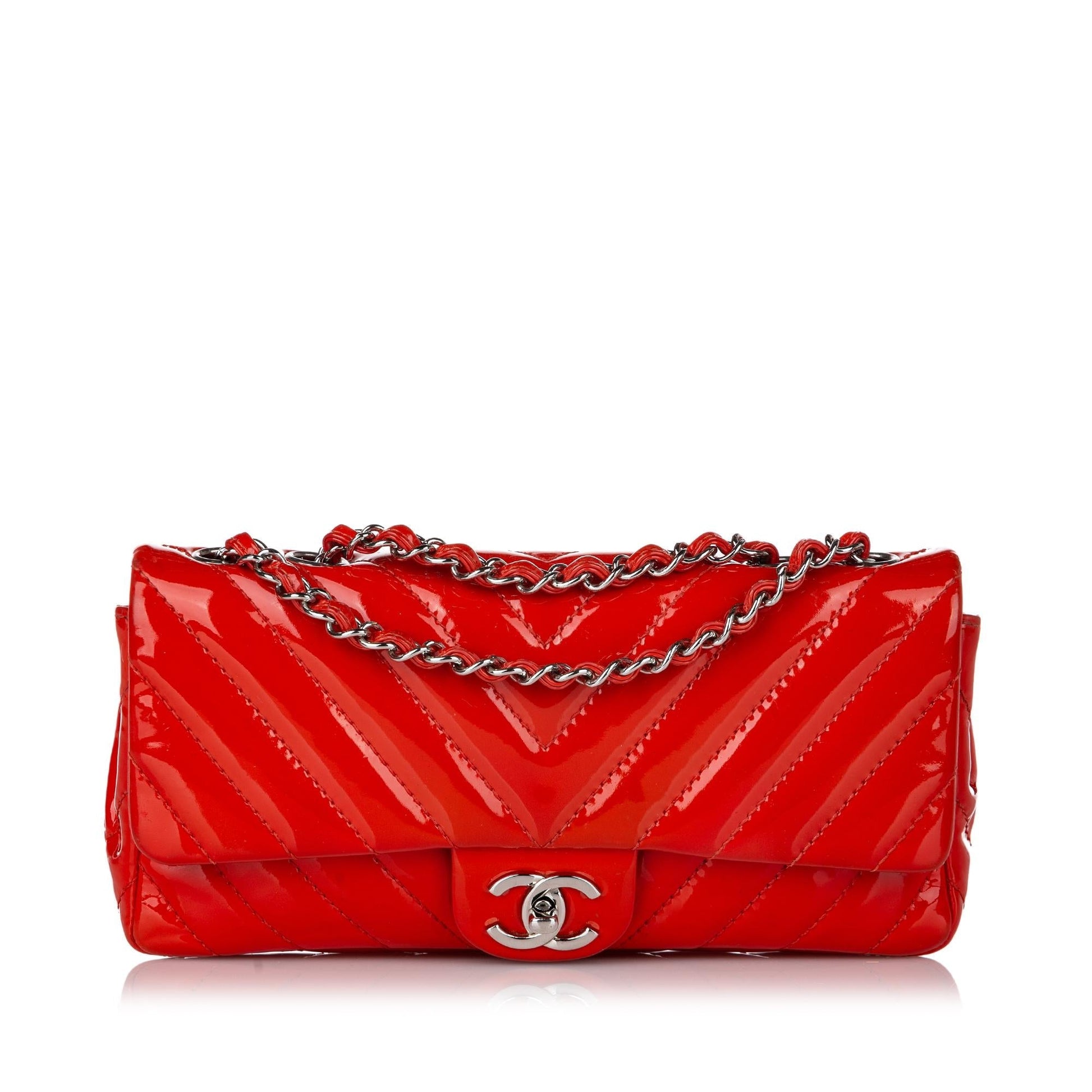Chanel CC Chevron Classic Single Flap SHG Shoulder Bag Bag Shg