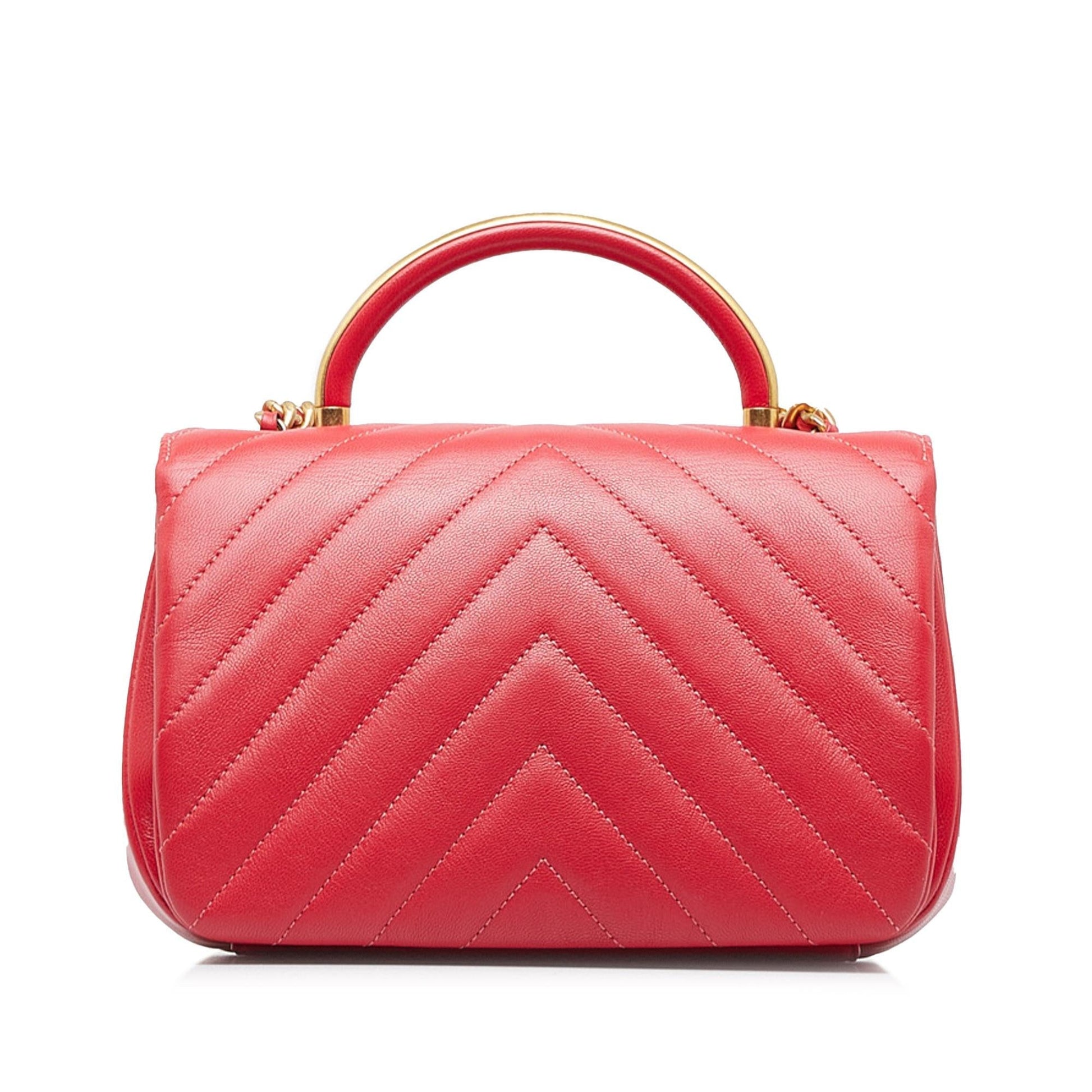 Chanel CC Chevron Flap Satchel SHG-6gfEUs Satchel Bag