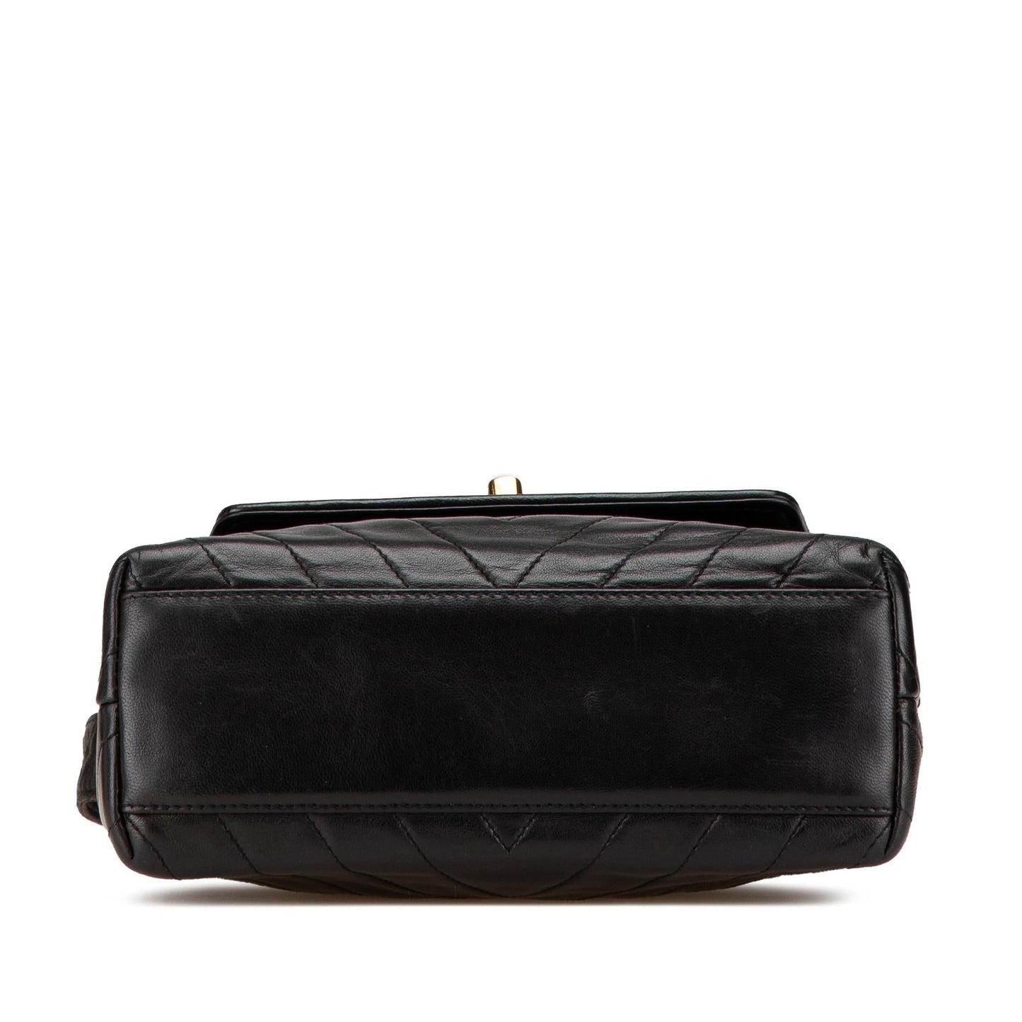Chanel CC Chevron Lambskin Flap Handbag