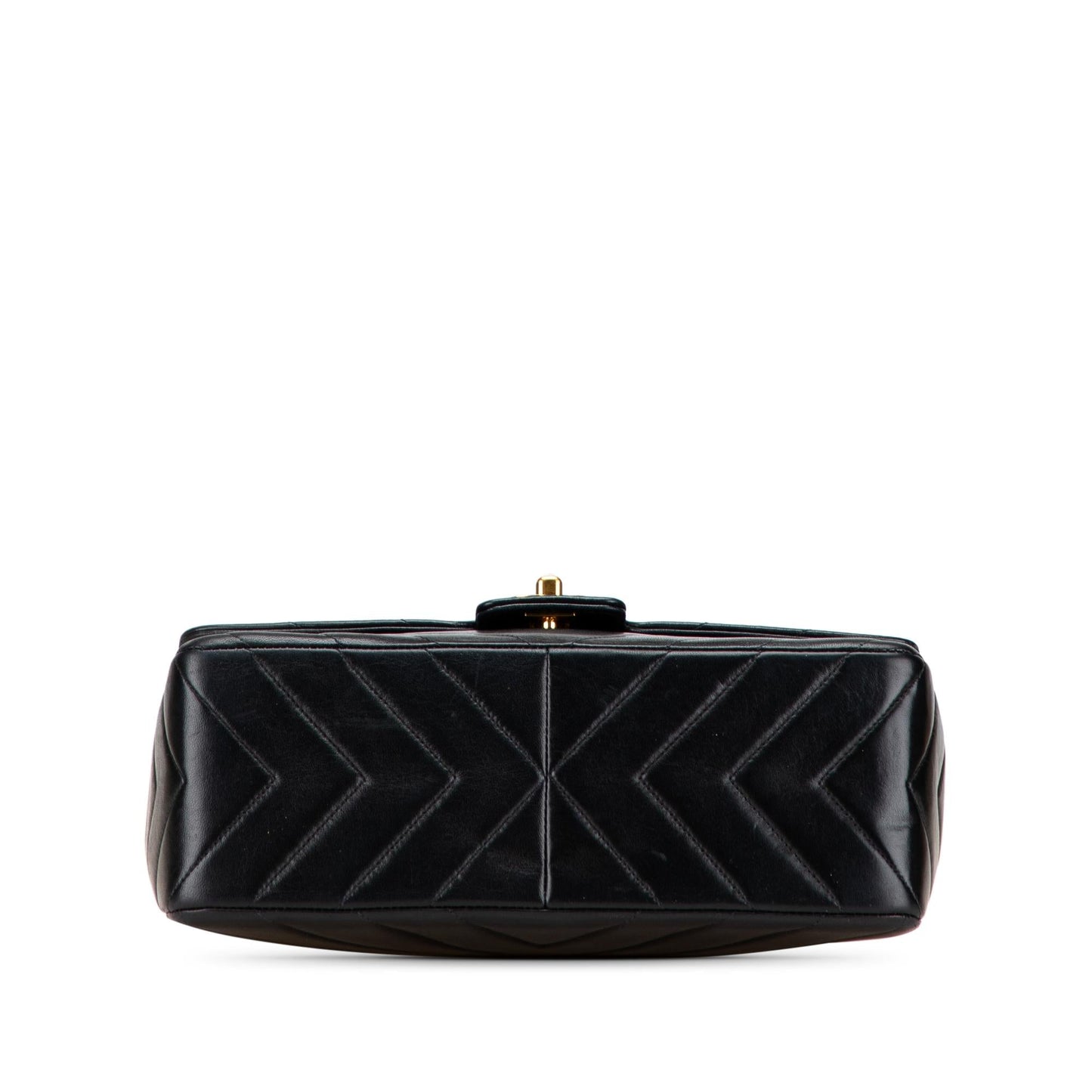 Chanel CC Chevron Lambskin Flap Handbag Flap 1