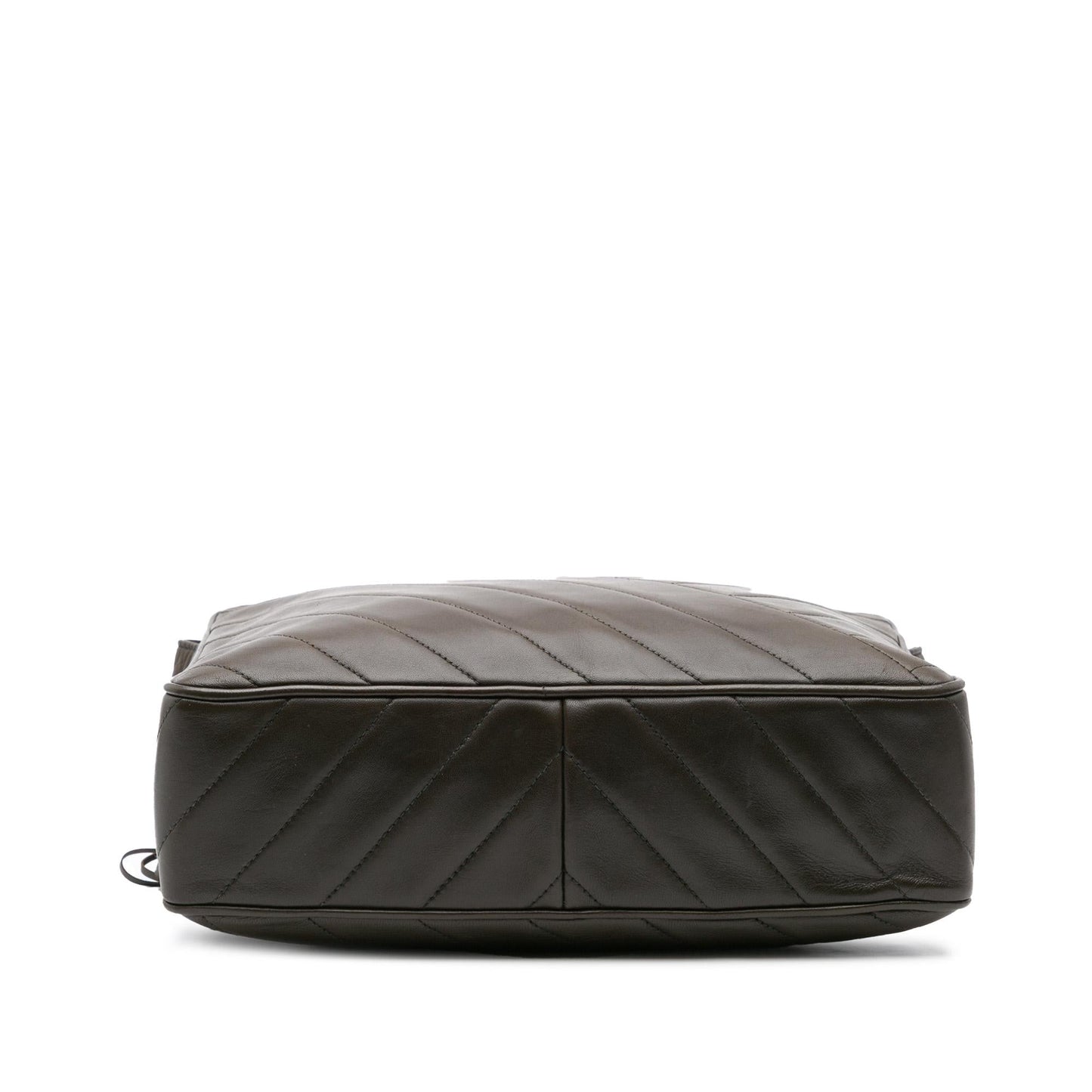 Chanel CC Chevron Lambskin Tassel Crossbody Bag