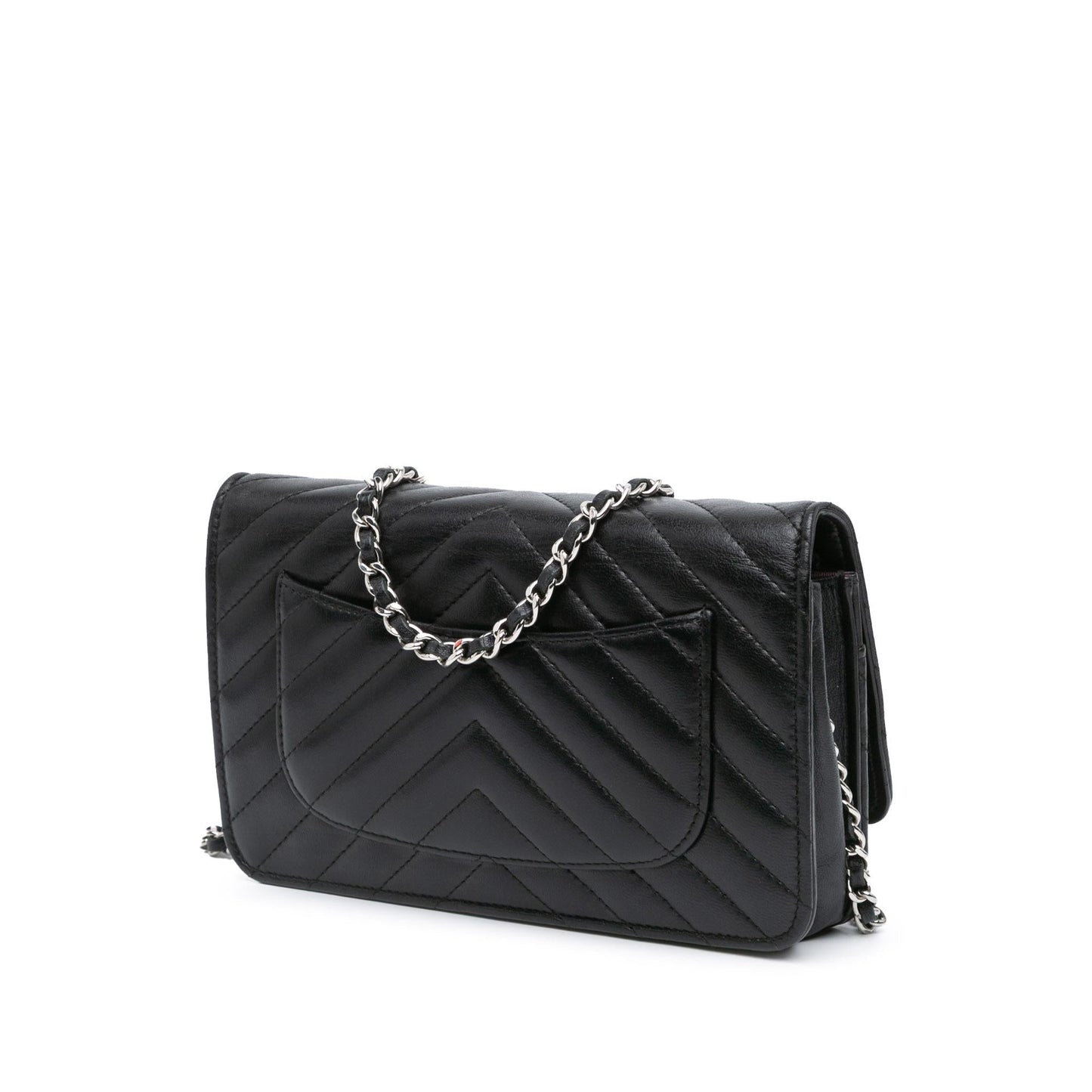 Chanel CC Chevron Lambskin On Wallet Case