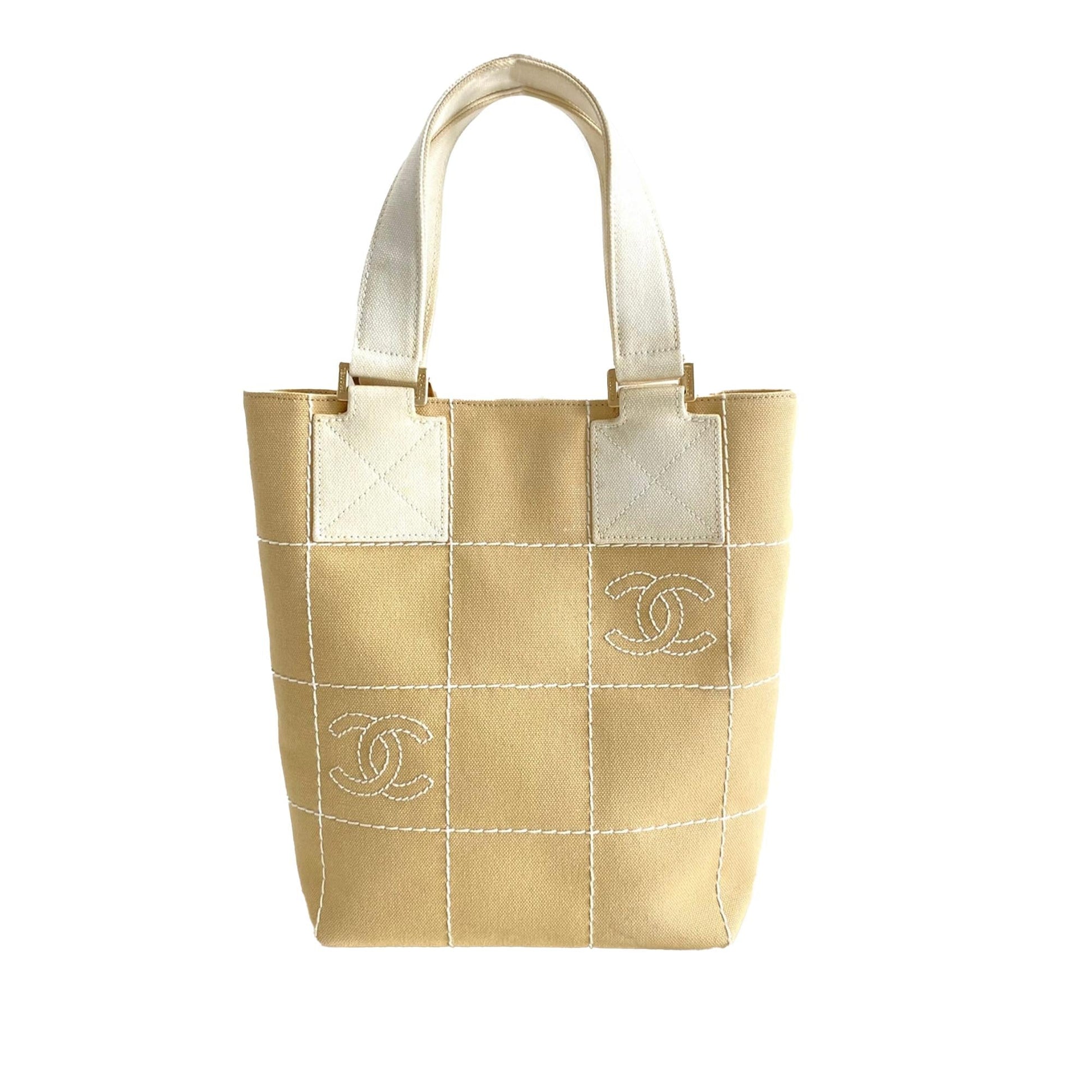 Chanel CC Choco Bar SHG-l1xEqX Canvas Handbag
