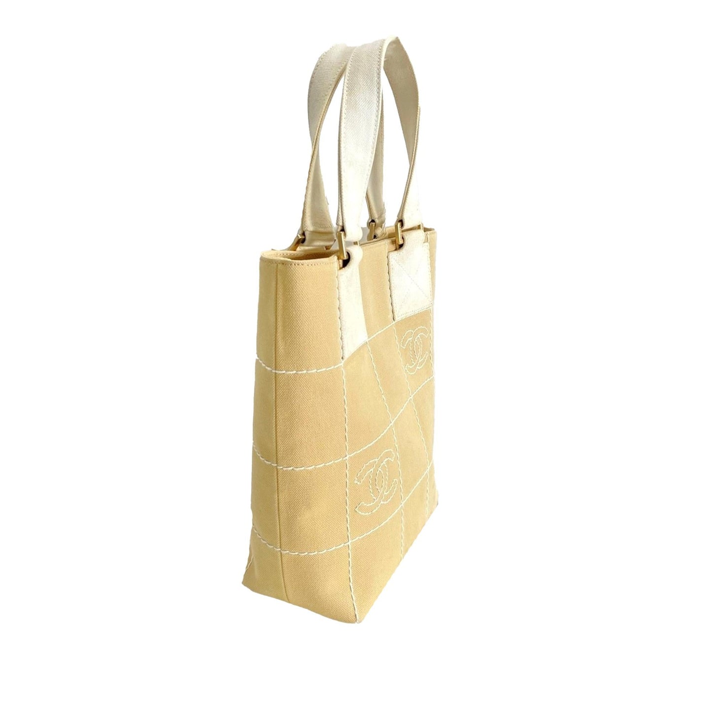 Chanel CC Choco Bar SHG-l1xEqX Canvas Handbag