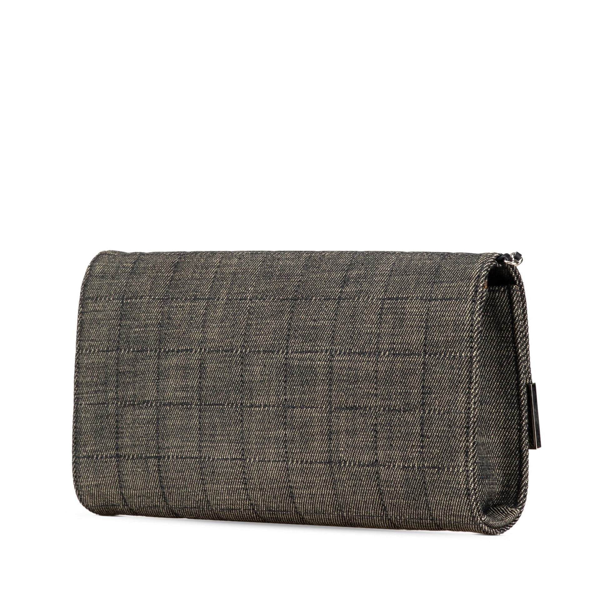 Chanel CC Choco Bar Denim Flap Handbag