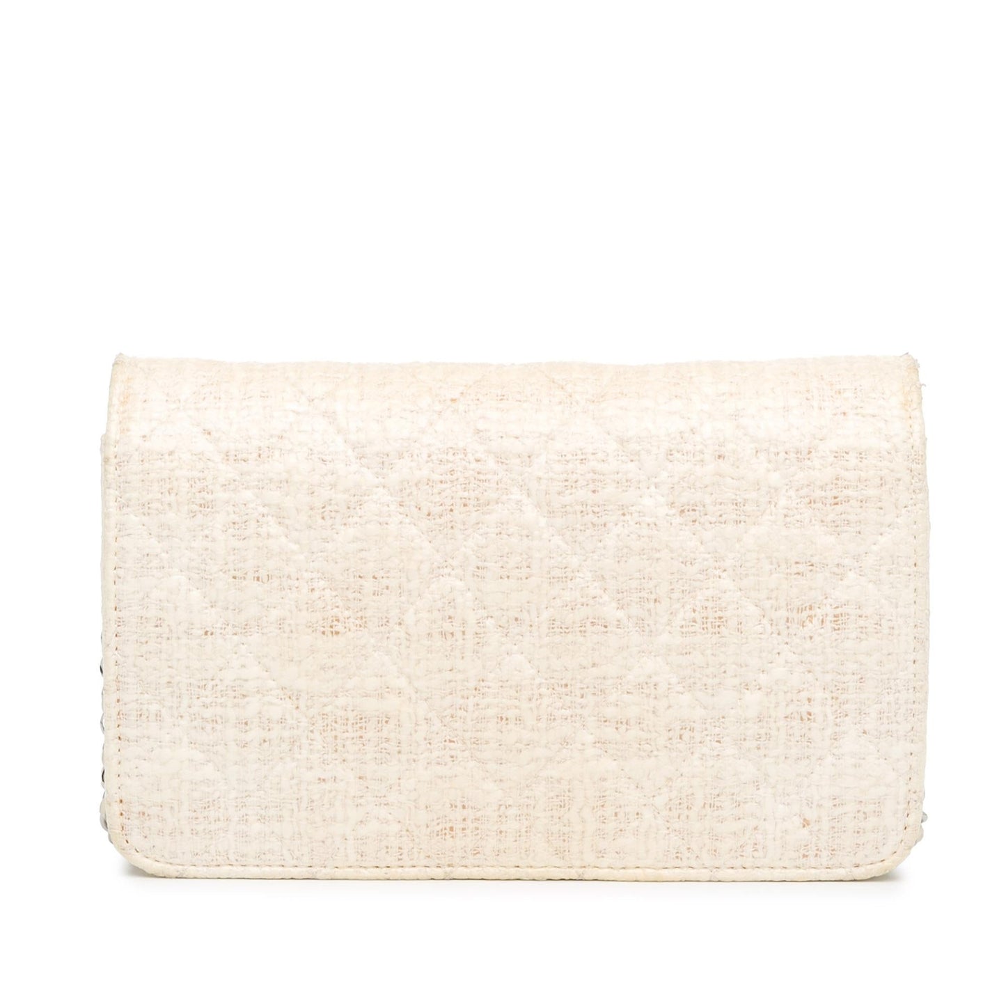 Chanel CC Coated Tweed On Wallet Case