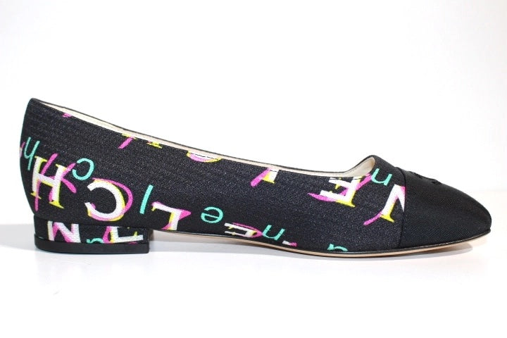 Chanel Cc Coco Mark Print Ballet Flats Bag
