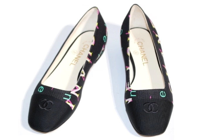Chanel Cc Coco Mark Print Ballet Flats Bag