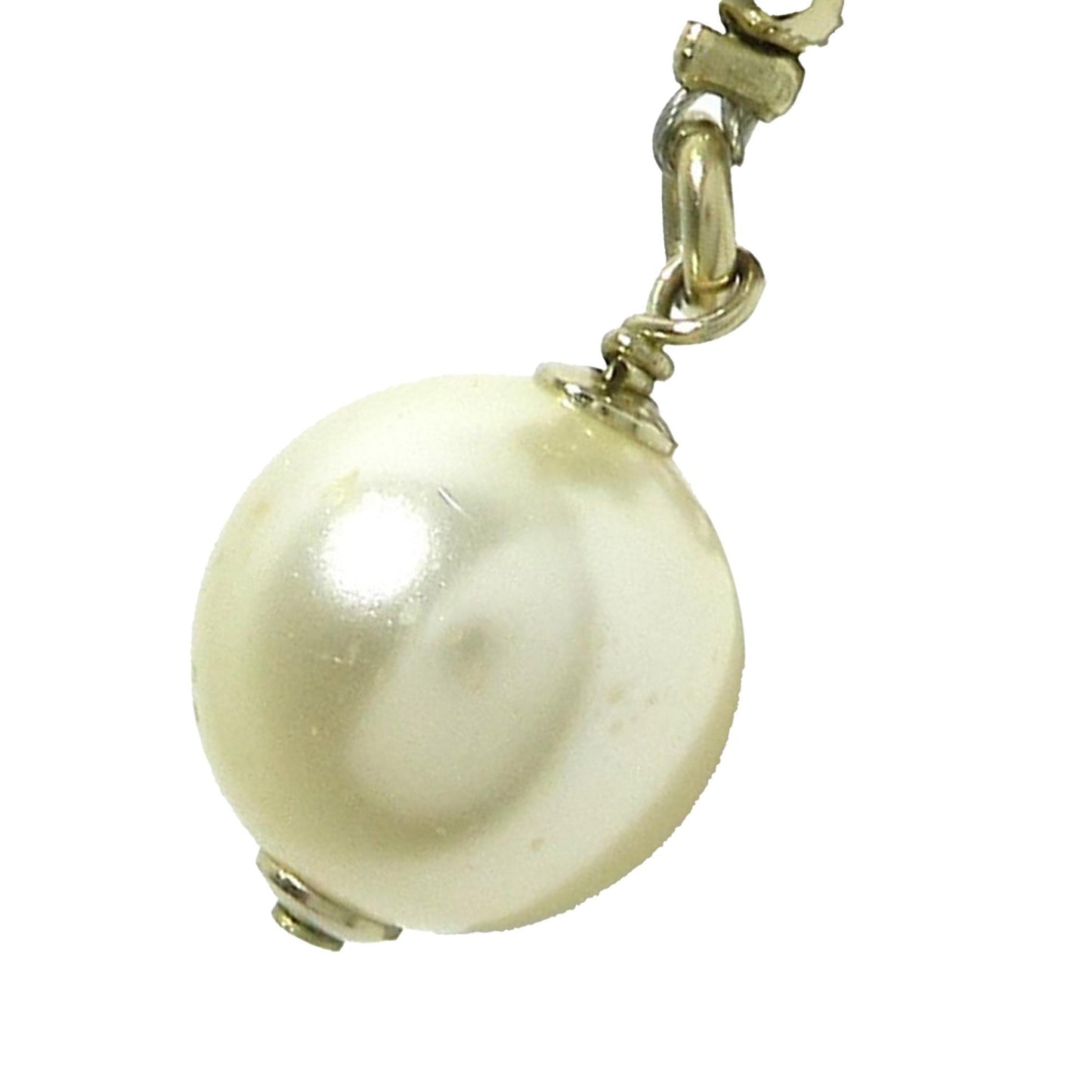 Chanel CC Crystal Chain Drop Earrings (SHG-trpv )