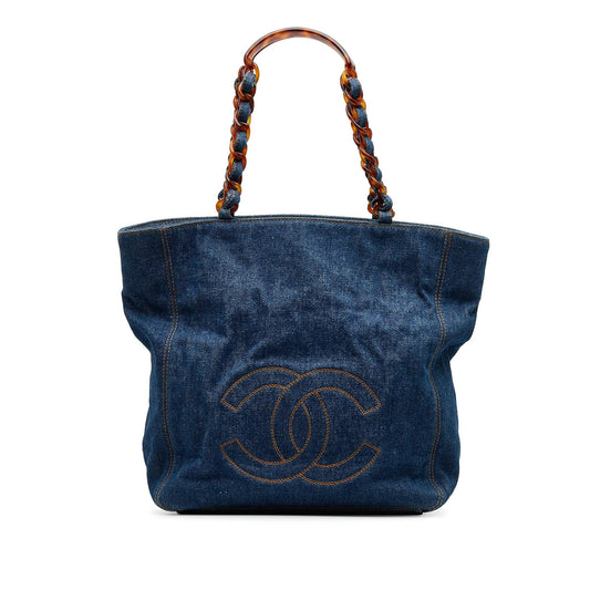 Chanel CC Denim SHG-PRLc17 Tote Bag