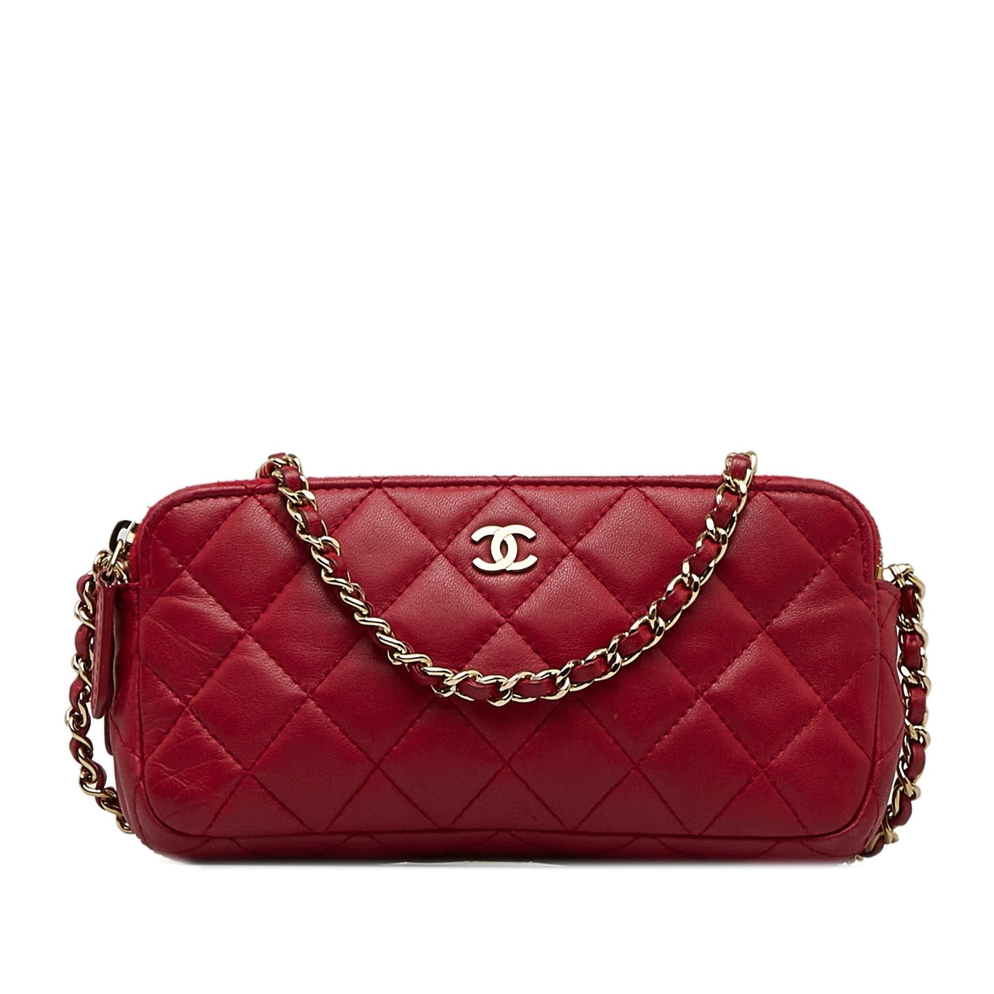 Chanel CC Double Zip on SHG-lNF0b8 Wallet Case