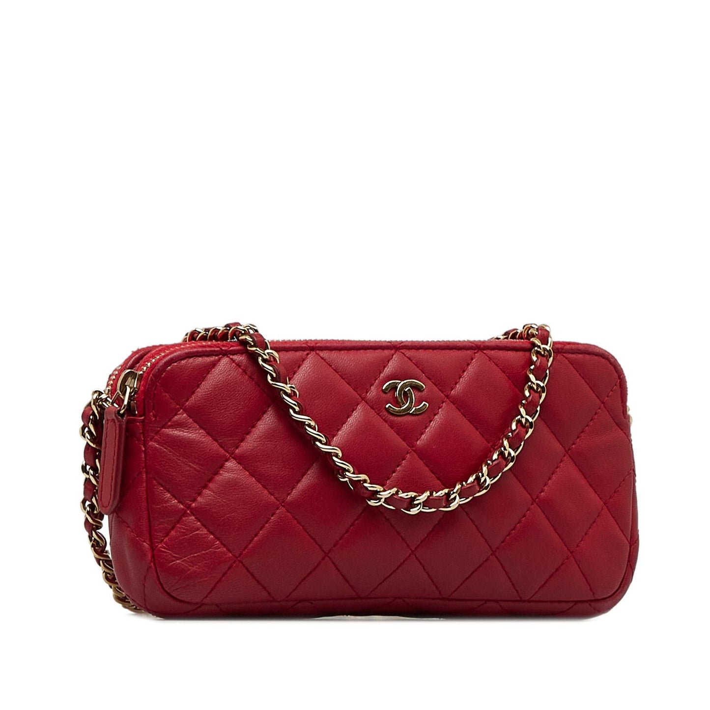 Chanel CC Double Zip on SHG-lNF0b8 Wallet Case