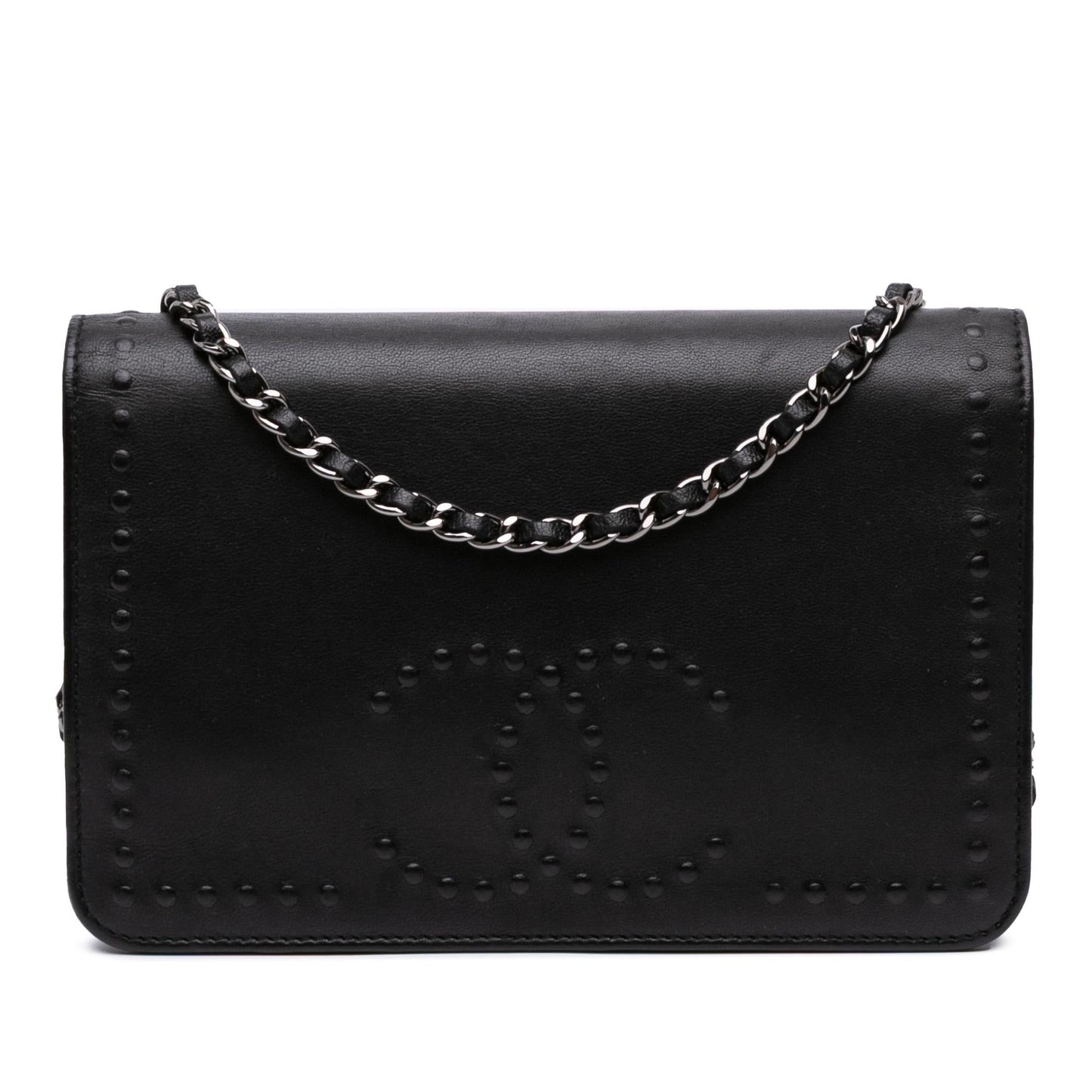 Chanel CC Embossed Lambskin On Wallet Case