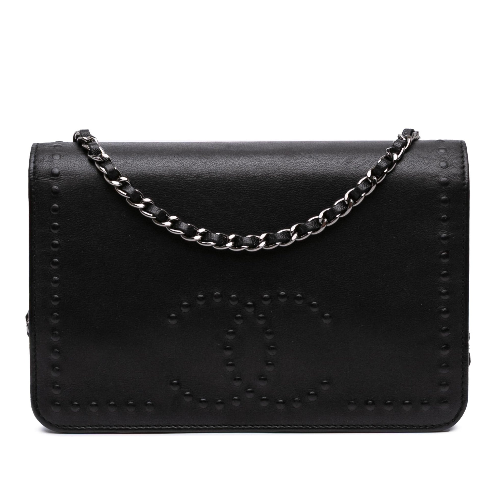 Chanel CC Embossed Lambskin On Wallet Case