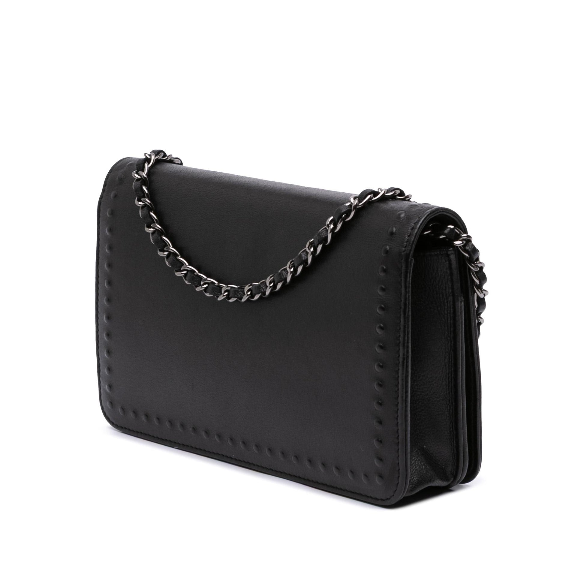 Chanel CC Embossed Lambskin On Wallet Case