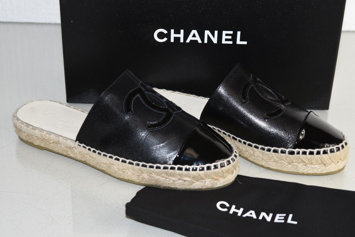 Chanel CC CAP TOE MULES Hat