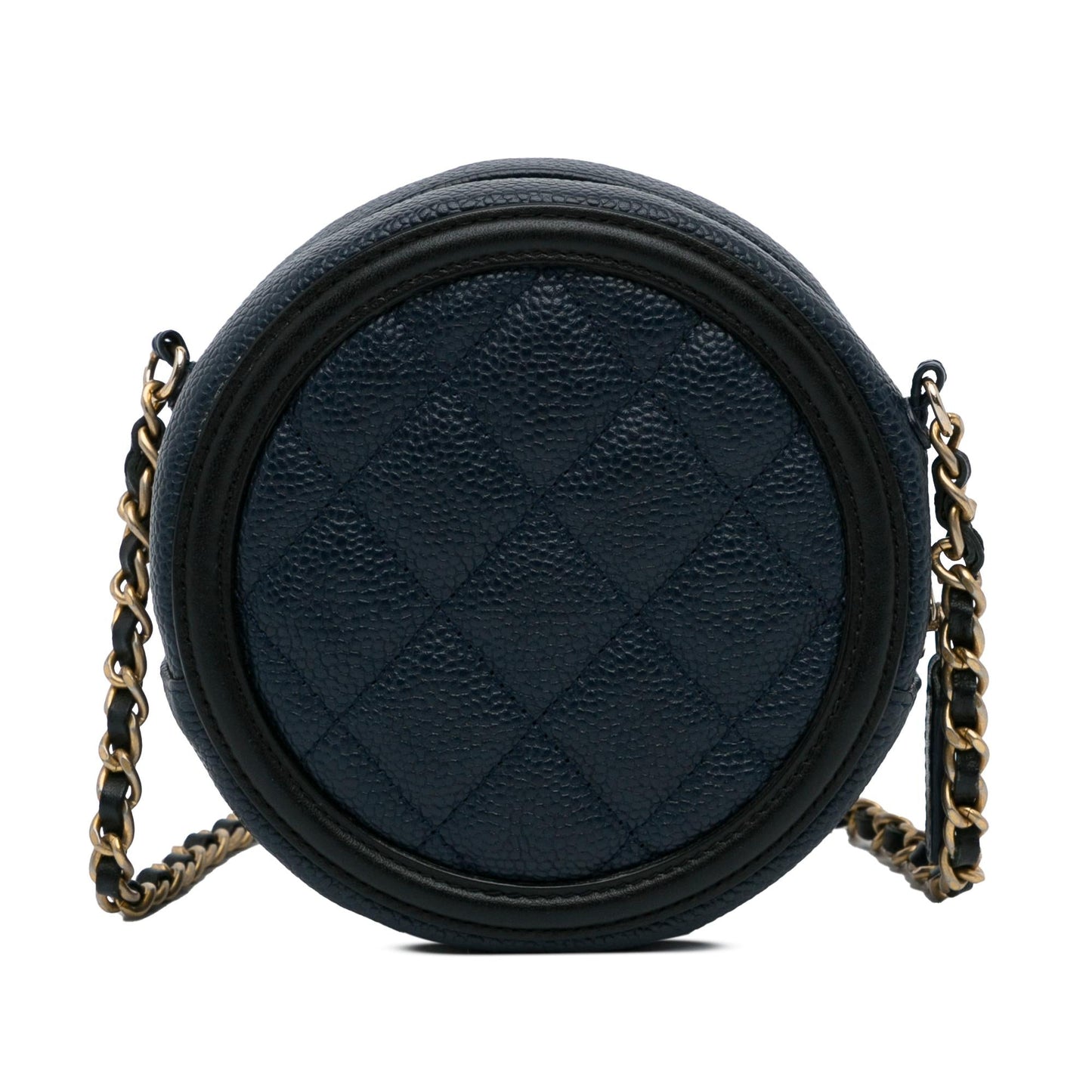 Chanel CC Filigree Caviar Round SHG-iNuYvT Crossbody Bag