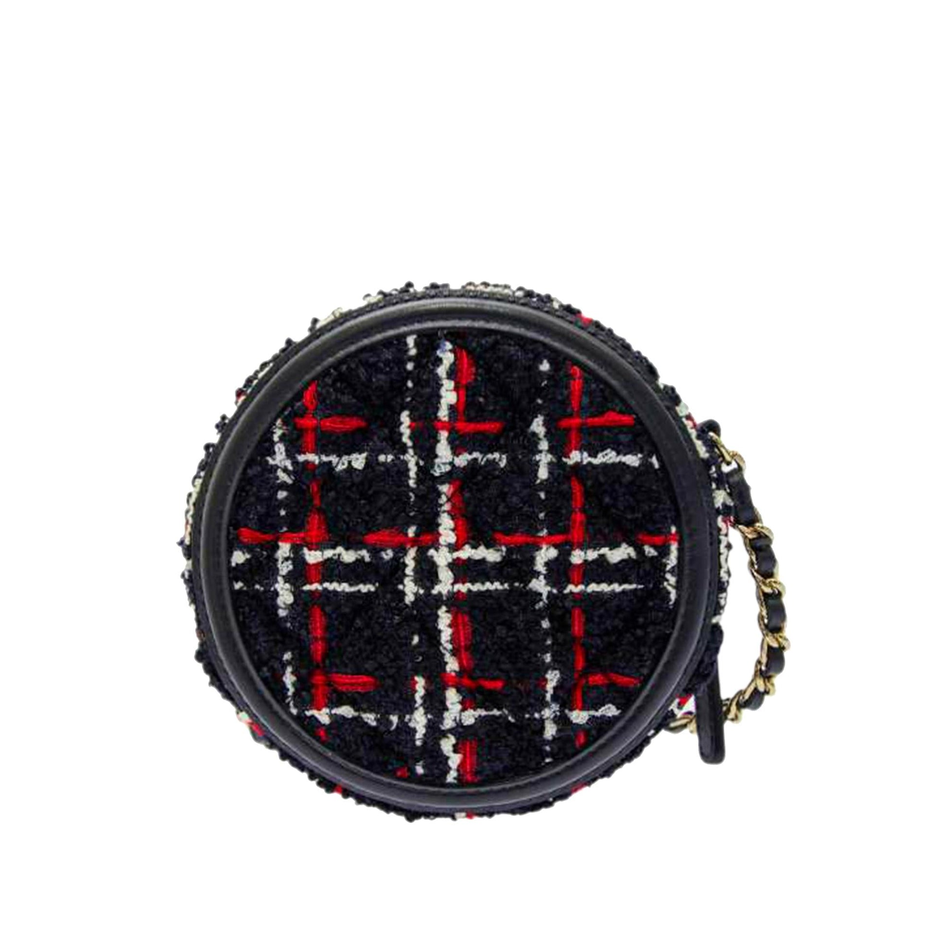 Chanel CC Filigree Tweed SHG-m8aBrK Crossbody Bag