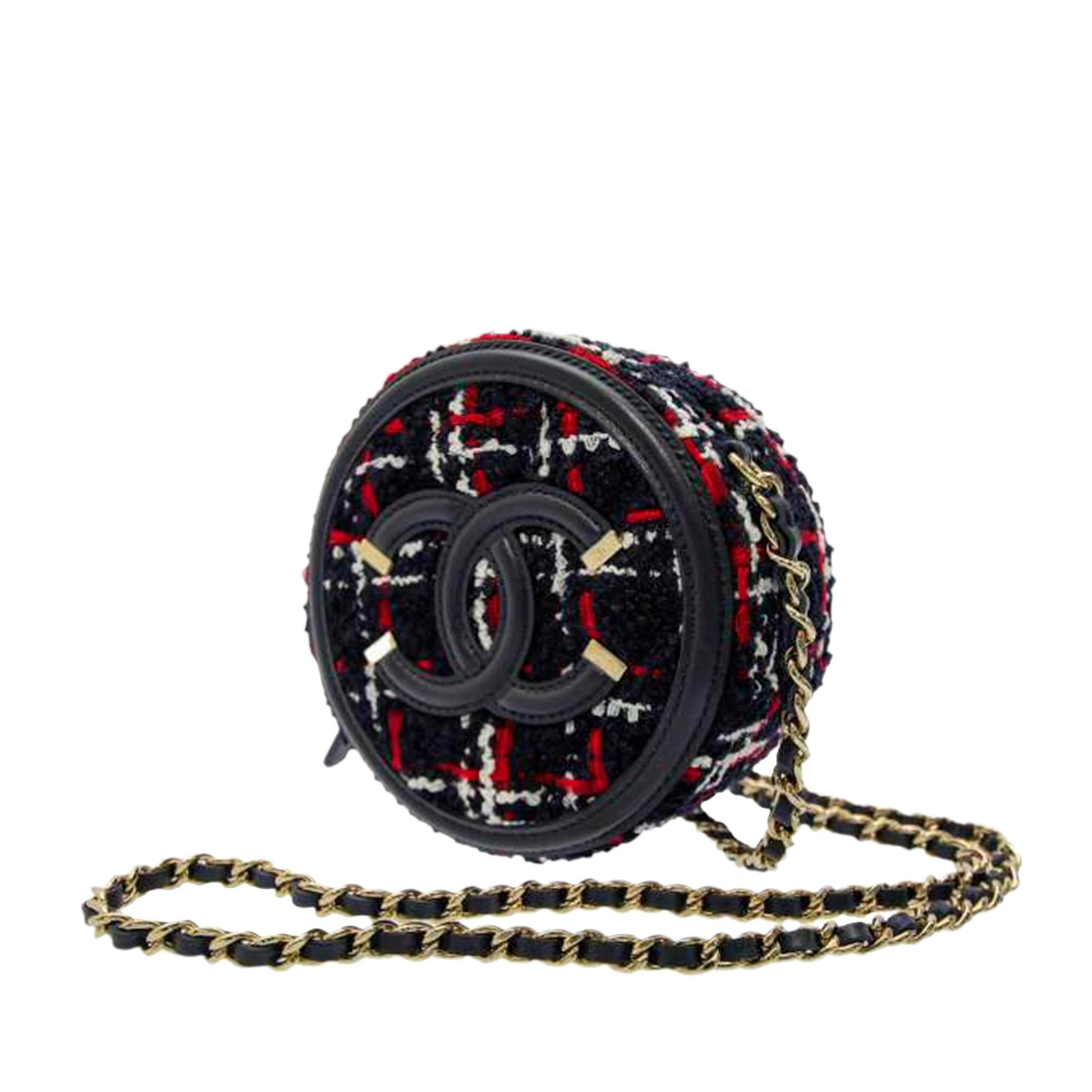 Chanel CC Filigree Tweed SHG-m8aBrK Crossbody Bag