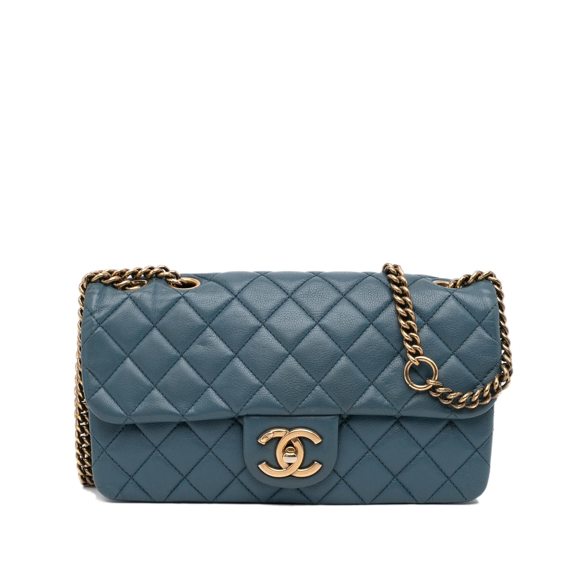 Chanel CC Flap SHG-OS8Ghv Leather Shoulder Bag