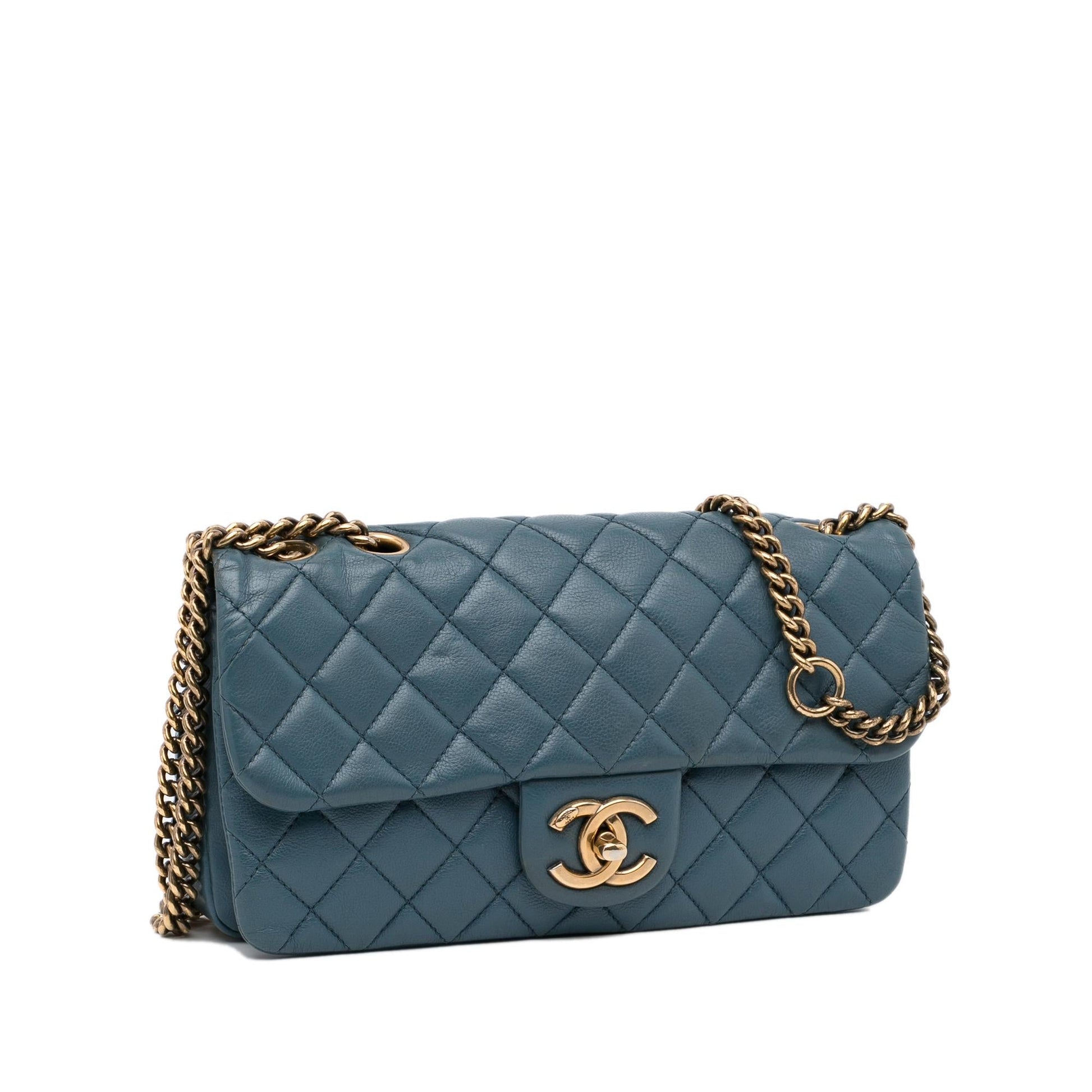 Chanel CC Flap SHG-OS8Ghv Leather Shoulder Bag