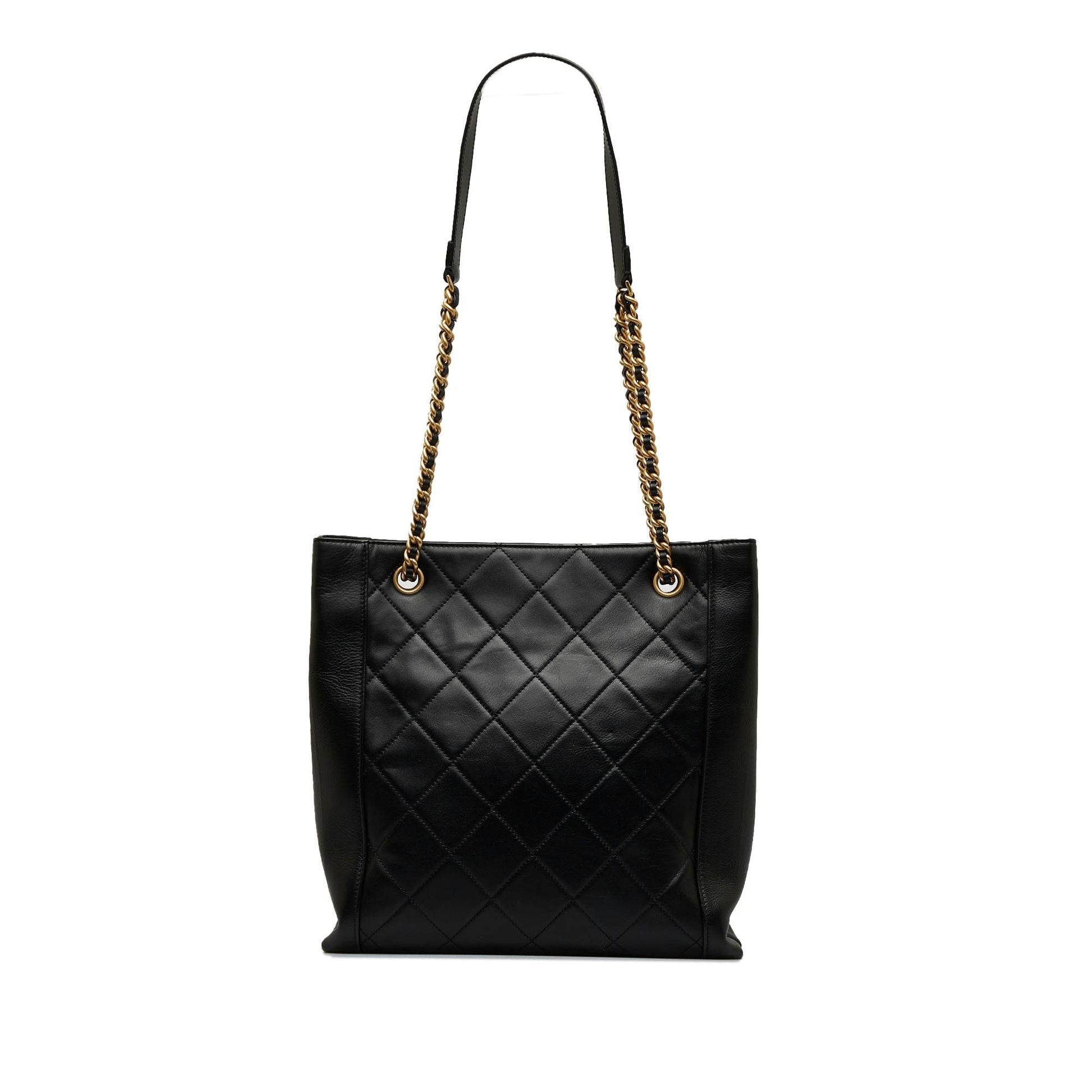 Chanel CC Front Pocket Calfskin Shopping SHG-AMS7oG Tote Bag
