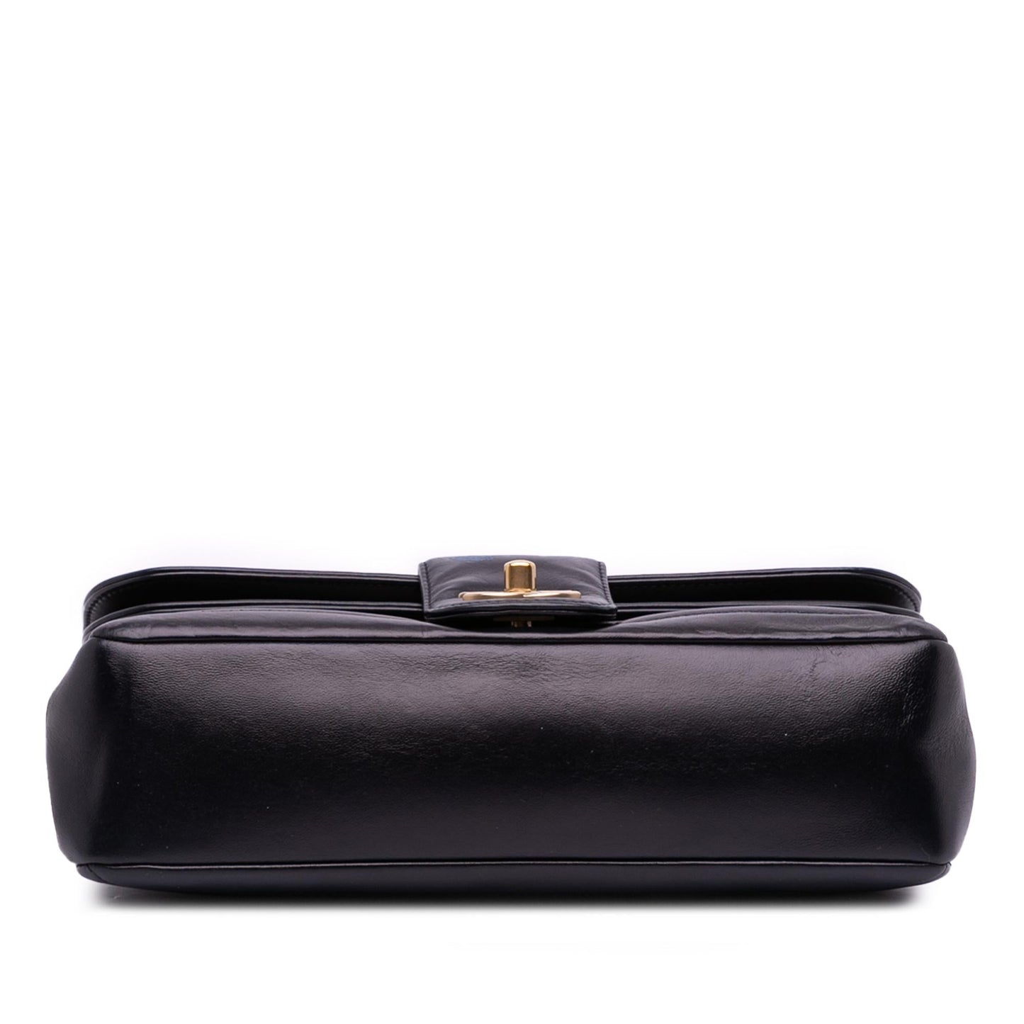 Chanel CC Horizontal Quilted Lambskin Double Flap Handbag