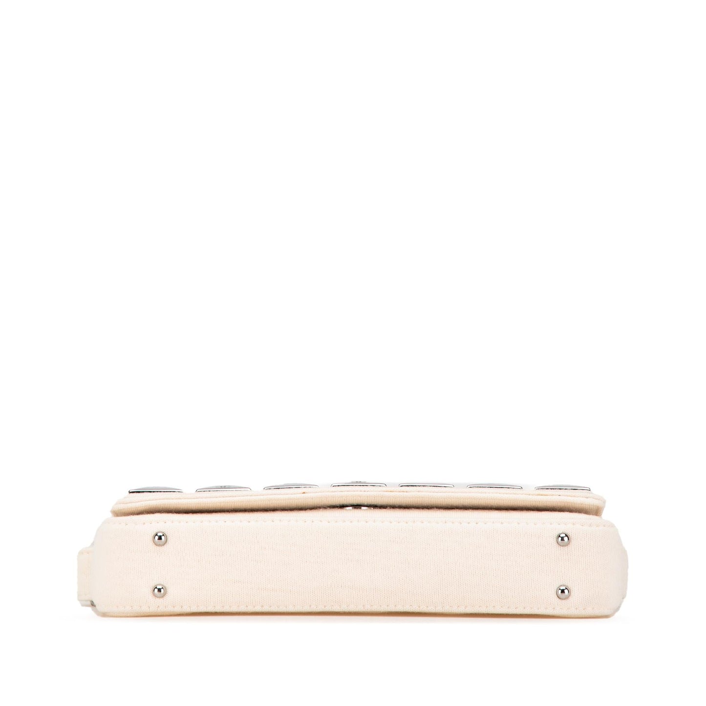 Chanel CC Jersey Pyramid Stud Flap Handbag