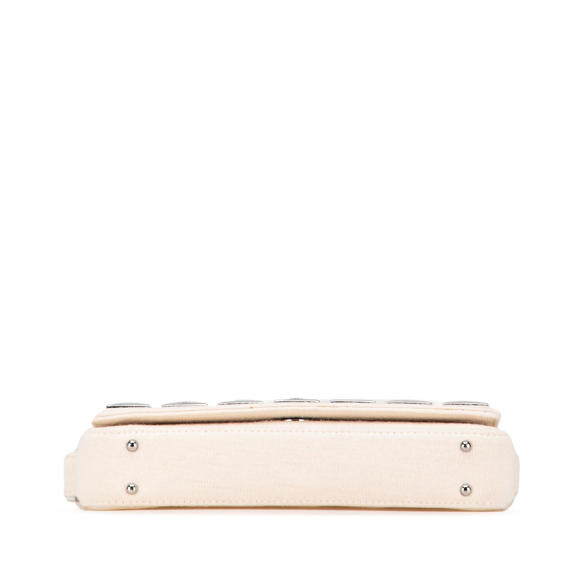 Chanel CC Jersey Pyramid Stud Flap Handbag