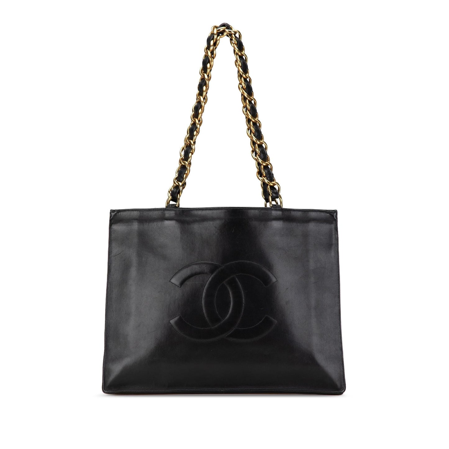 Chanel CC Lambskin Tote Bag