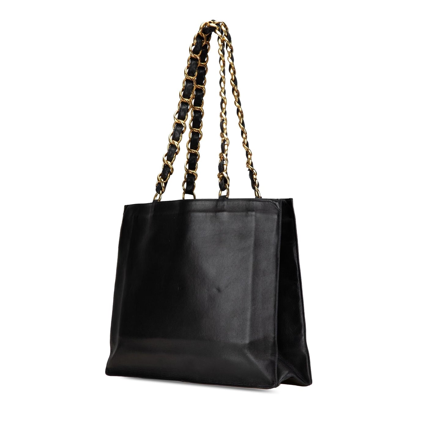 Chanel CC Lambskin Tote Bag