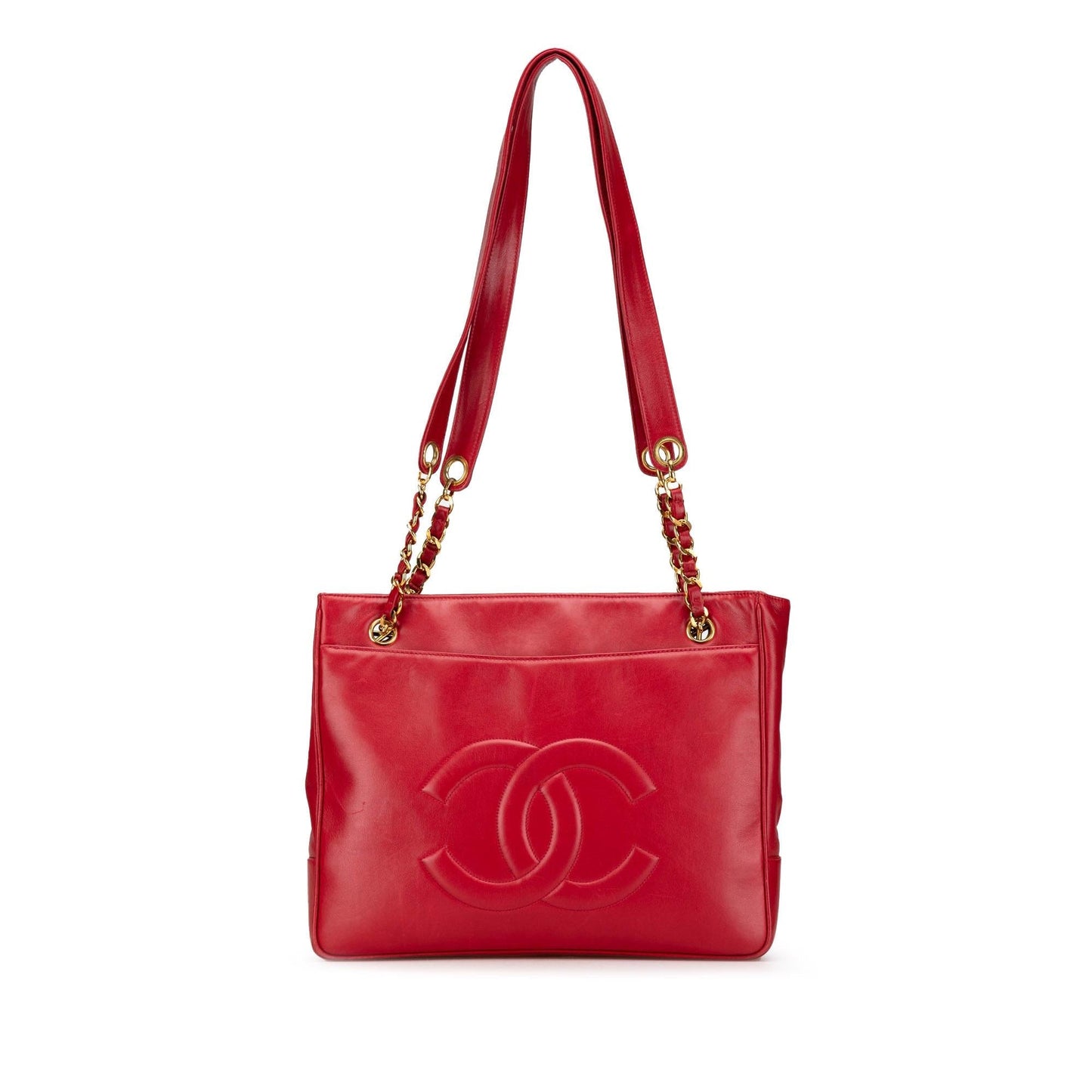 Chanel CC Lambskin Tote Bag Tote 1