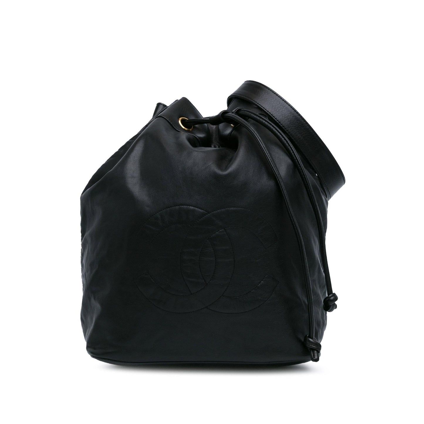 Chanel CC Lambskin Drawstring Sling Backpack SHG-SPiSxt Jewelry