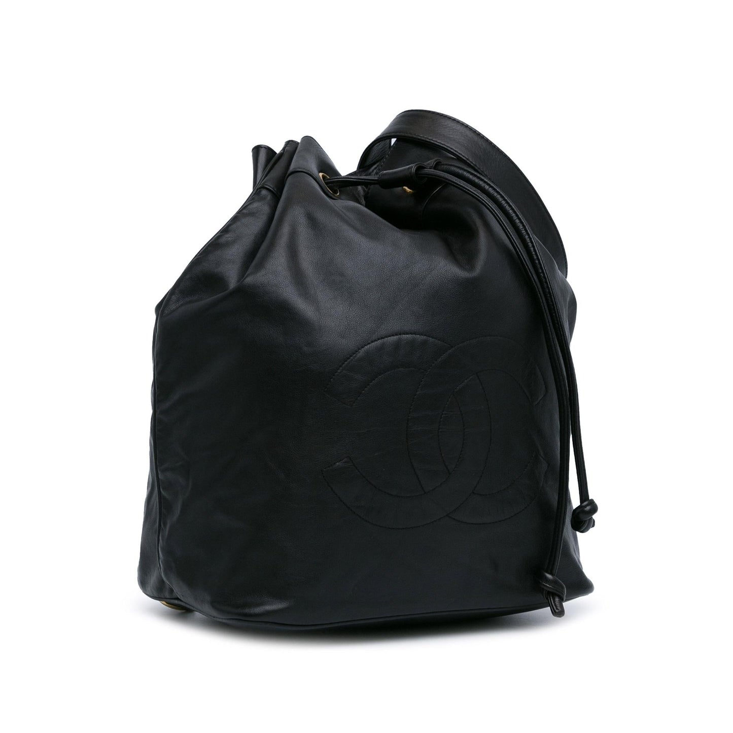 Chanel CC Lambskin Drawstring Sling Backpack SHG-SPiSxt Jewelry