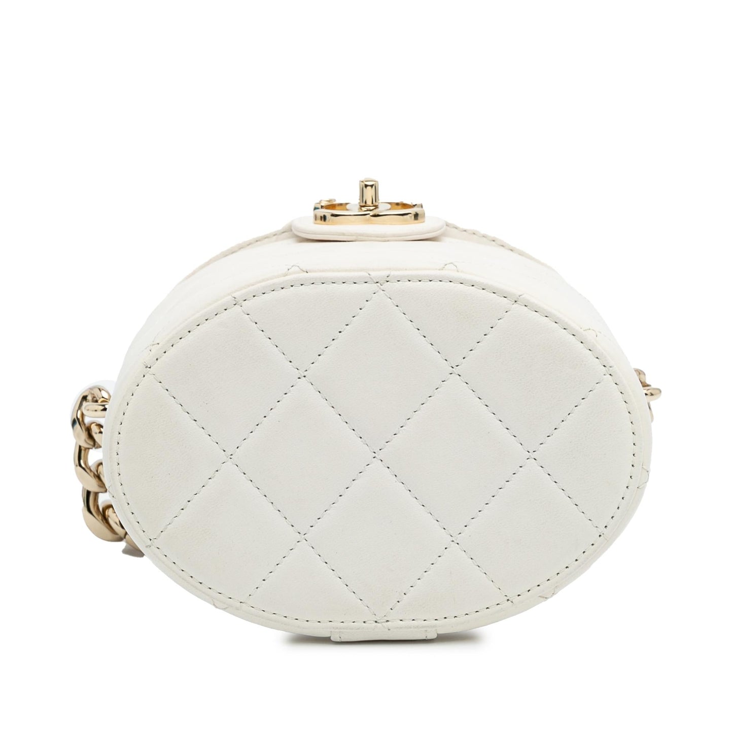 Chanel CC Lambskin Elegant Vanity Handbag