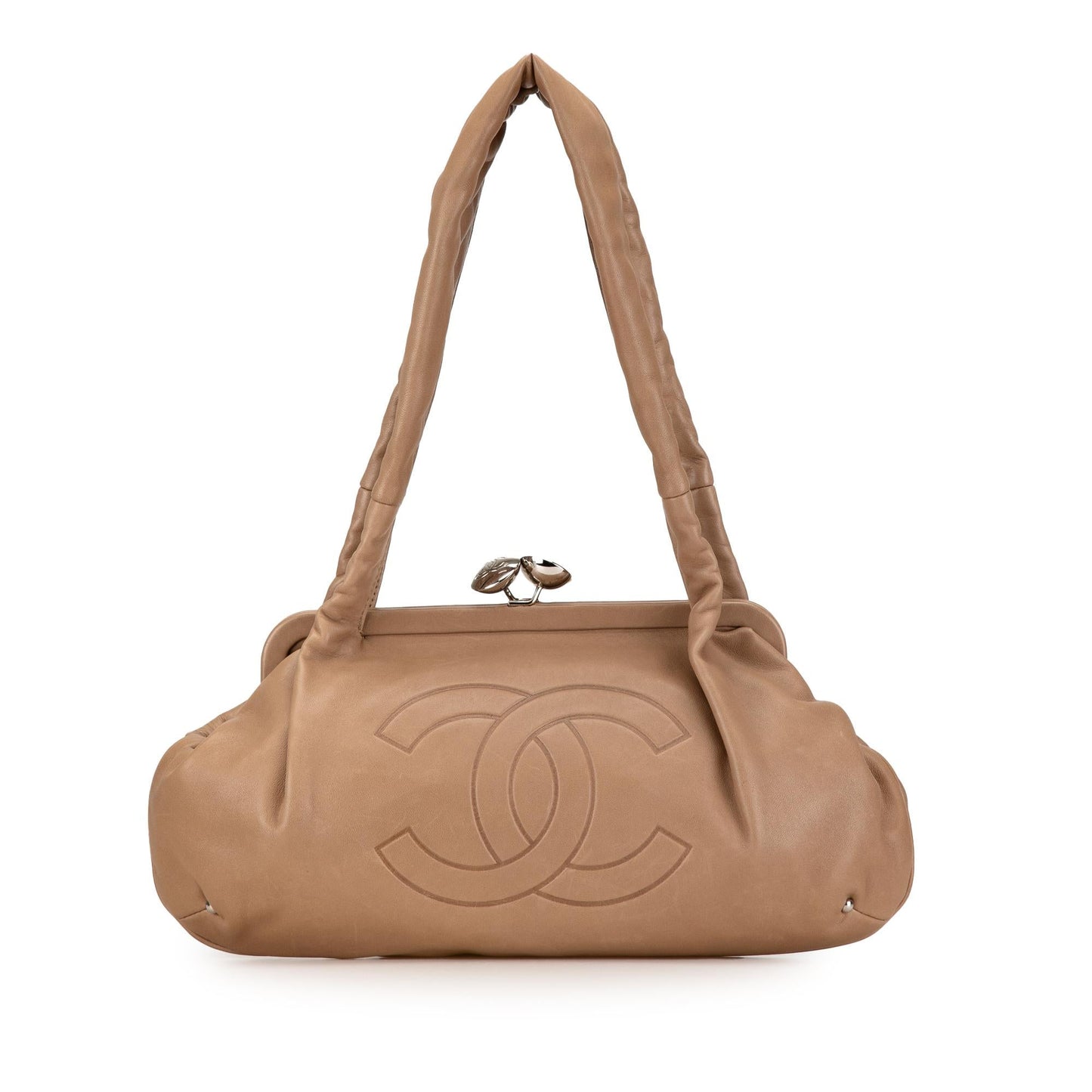Chanel CC Lambskin Kisslock Frame SHG-Yw4UL7 Shoulder Bag